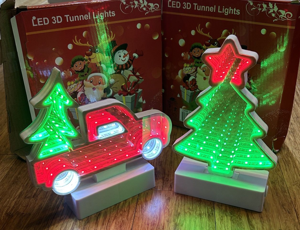 Other LED 3D Tunnel Lights Christmas Decoration Red Truck and Tree Size ONE SIZE - 1 Thumbnail