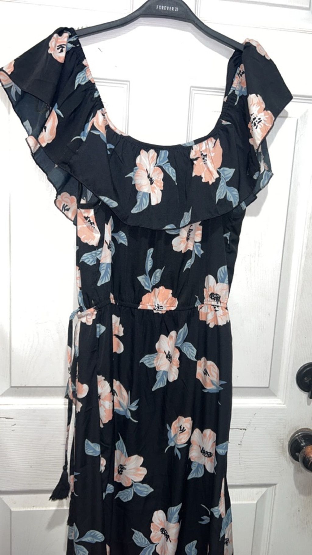 Other Women's Indulge Black Peach Floral High Low Dress L Size L / US 10 / IT 46 - 3 Thumbnail