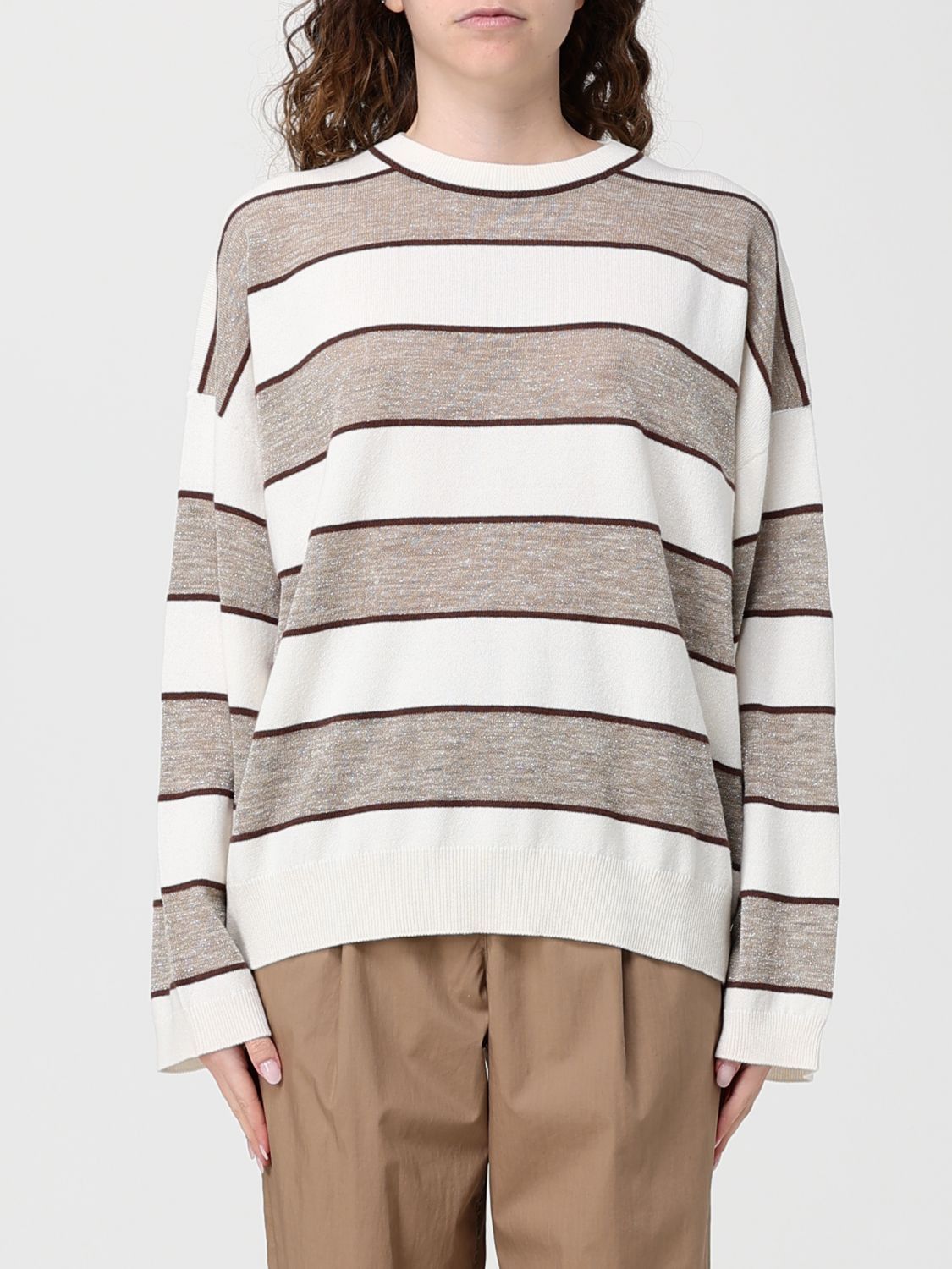 Brunello Cucinelli Brunello Cucinelli Sweater Woman Brown Size M / US 6-8 / IT 42-44 - 1 Thumbnail