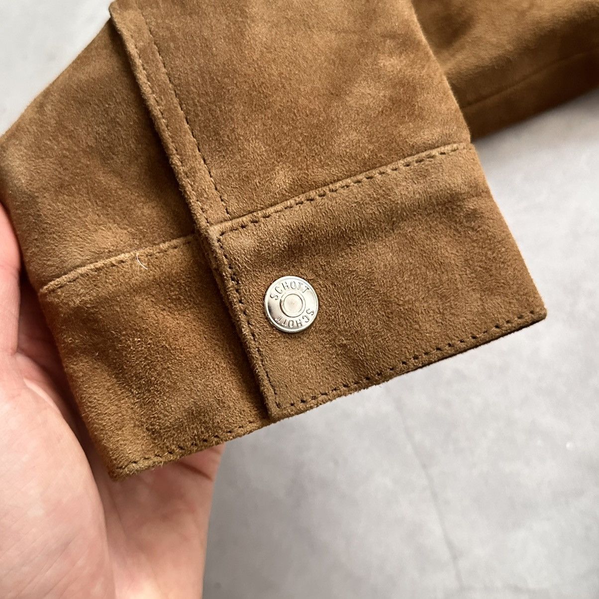 Schott Schott NYC Goat Suede Rancher Trucker Jacket Sherpa Avirex Size US S / EU 44-46 / 1 - 10 Thumbnail