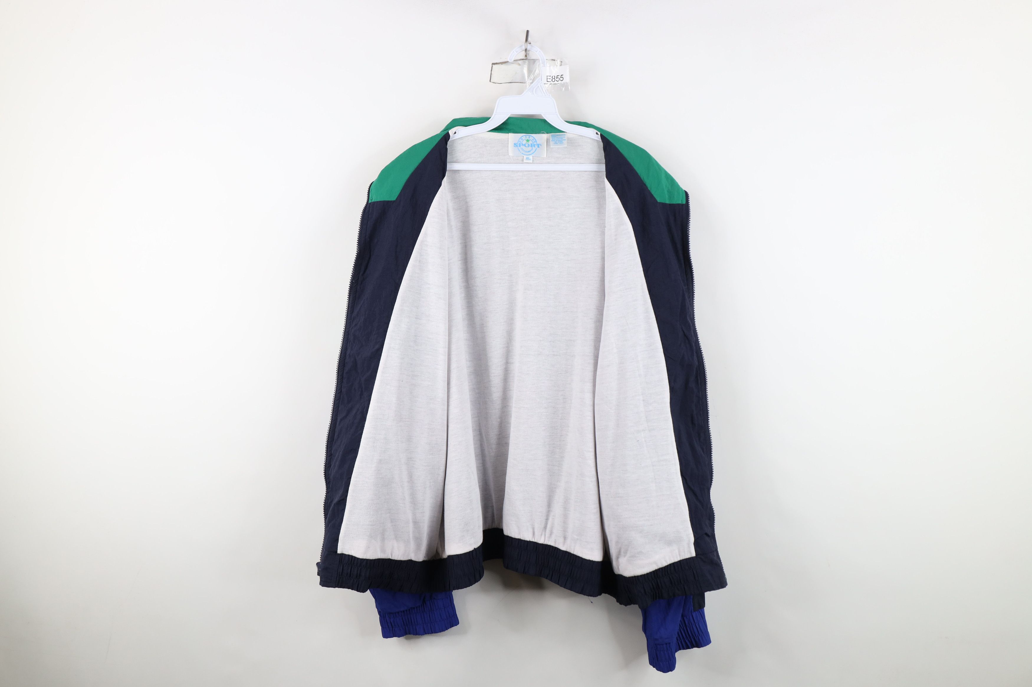 Vintage Vintage 90s Streetwear Lined Full Zip Windbreaker Jacket Size US XL / EU 56 / 4 - 9 Thumbnail