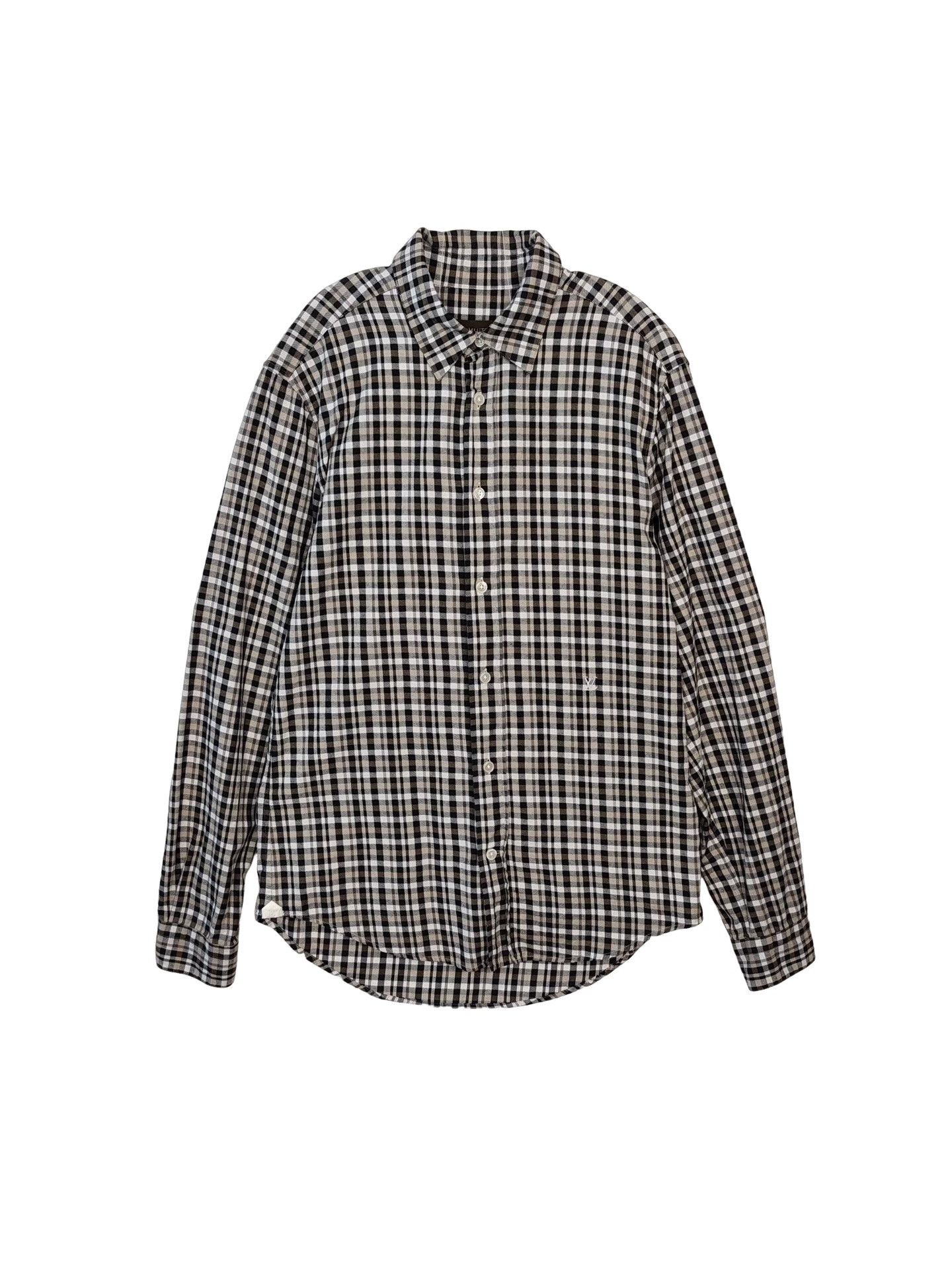Louis Vuitton Louis Vuitton Checked Button Up Shirt Size XS Size US XS / EU 42 / 0 - 1 Thumbnail
