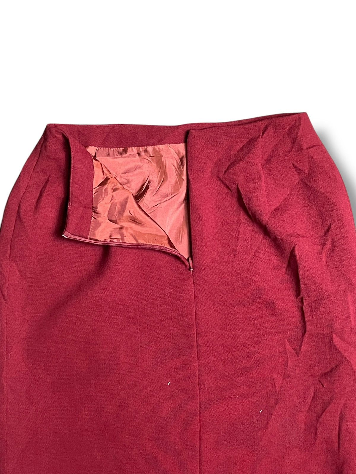 Gianfranco Ferre Gianfranco Ferre x Studio Women Burgundy Skirt (26) Size 23" - 6 Thumbnail