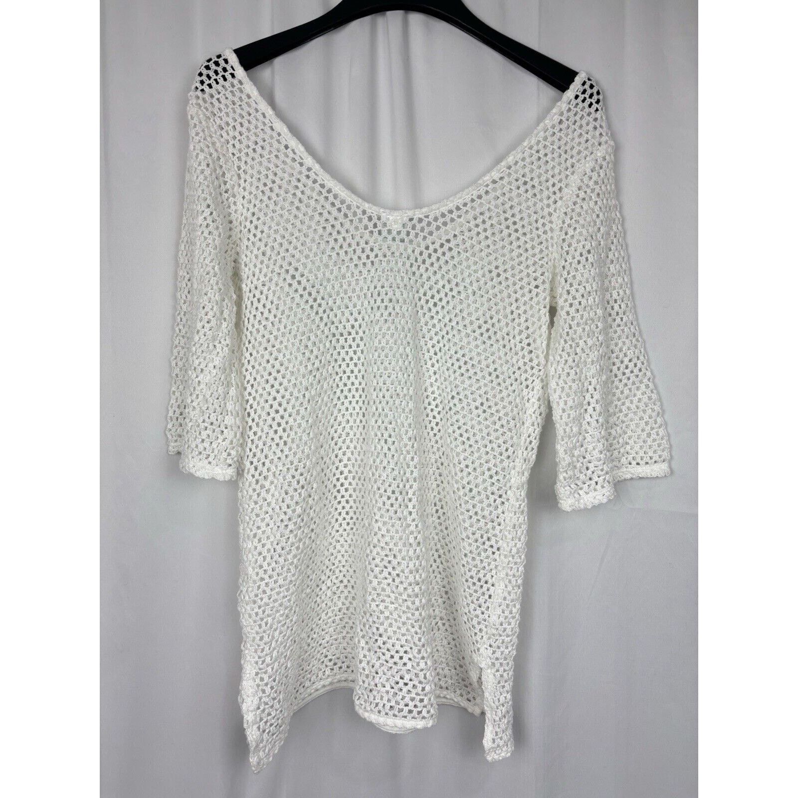 Target Basics Kona Sol Women's White Mesh Swimsuit Cover Up S Size ONE SIZE - 2 Thumbnail