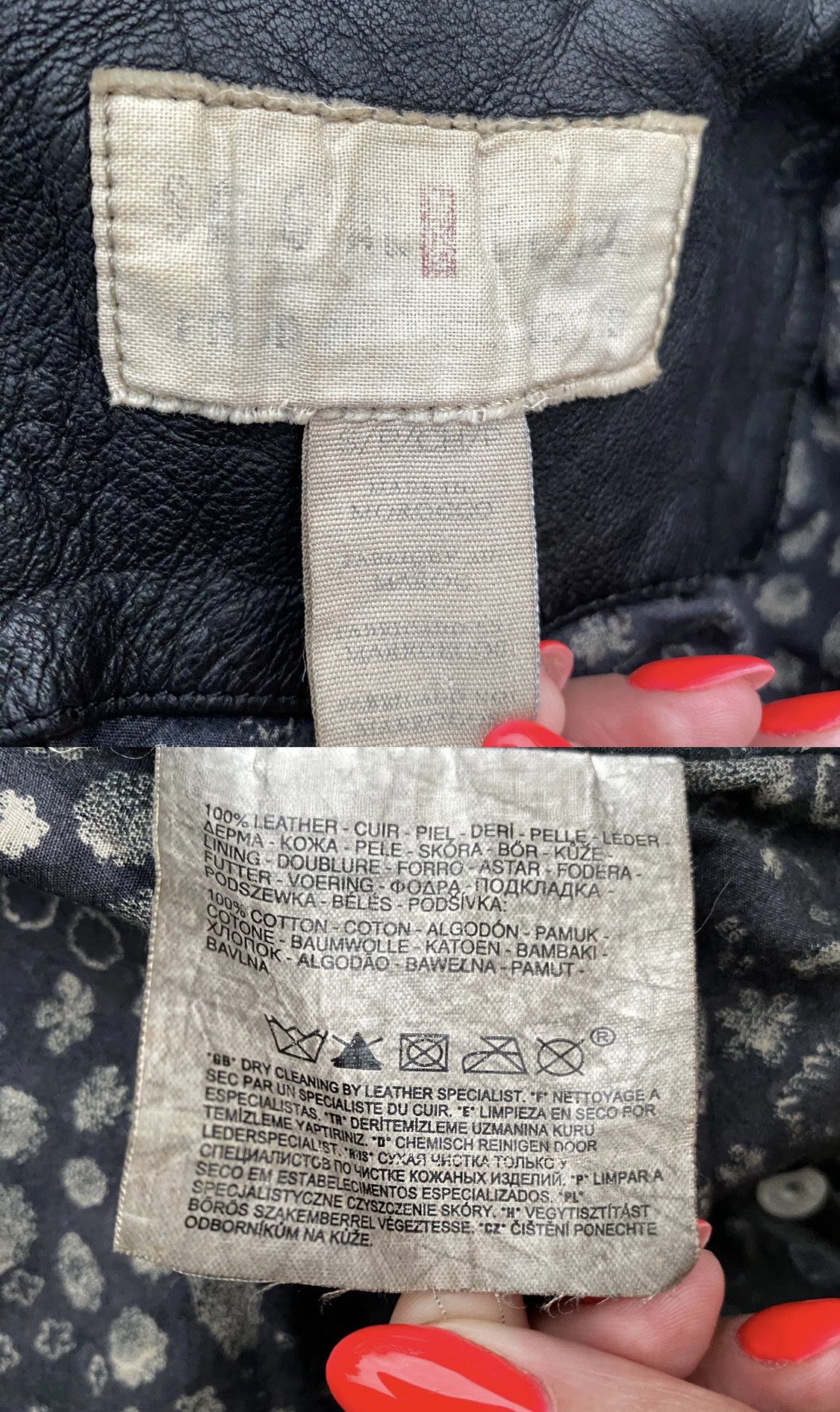 Levi's Vintage Levis Special Edition Cropped Leather Biker Jacket Size M / US 6-8 / IT 42-44 - 10 Thumbnail