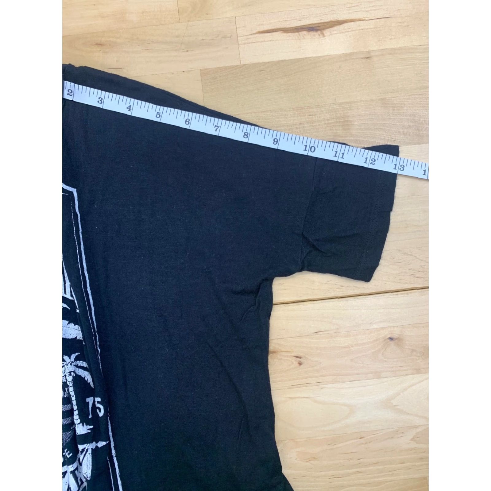 Tres Bien Tres Bien California Dream T-Shirt Short Sleeve Women Small Black Blue Cotton Spandex Rayon blend Logo Graphic Tee 90s Womens Size L / US 10 / IT 46 - 6 Thumbnail