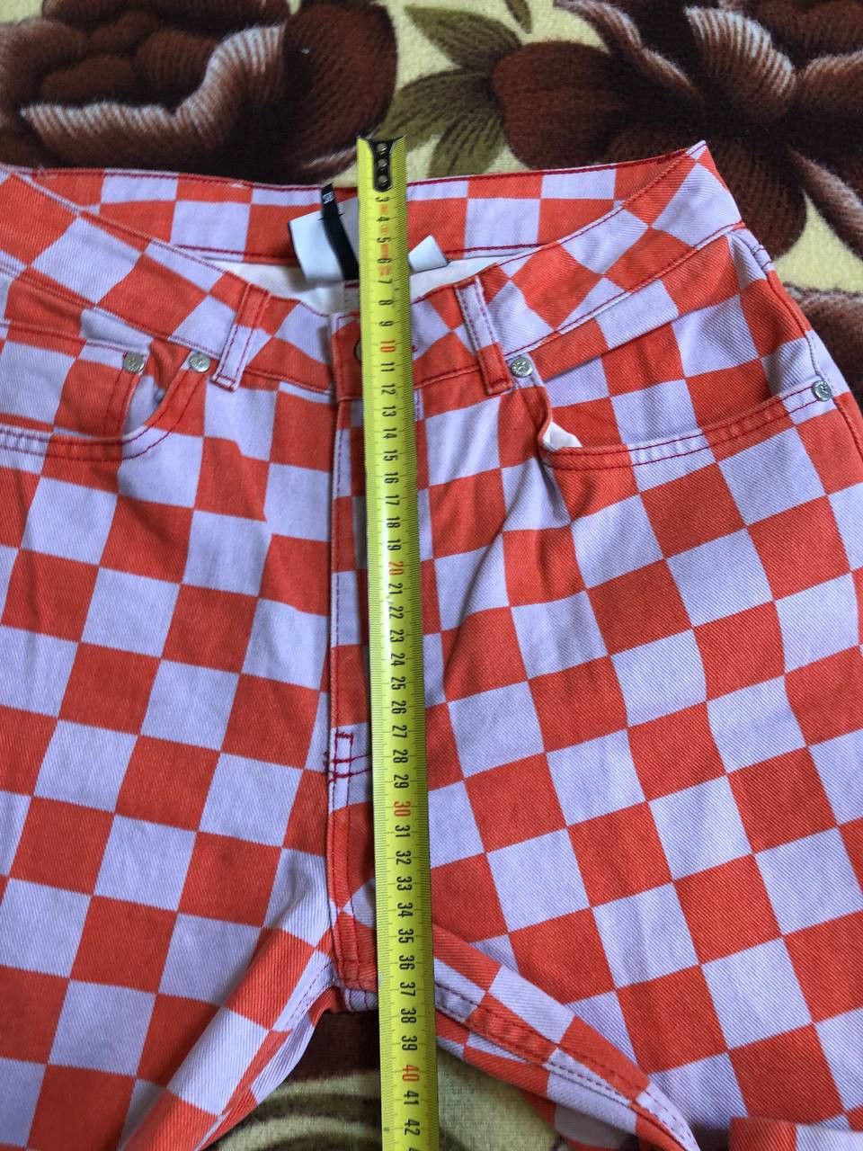 The Ragged Priest The Ragged Priest checkerboard straight leg jeans flared Size 28" / US 6 / IT 42 - 10 Thumbnail
