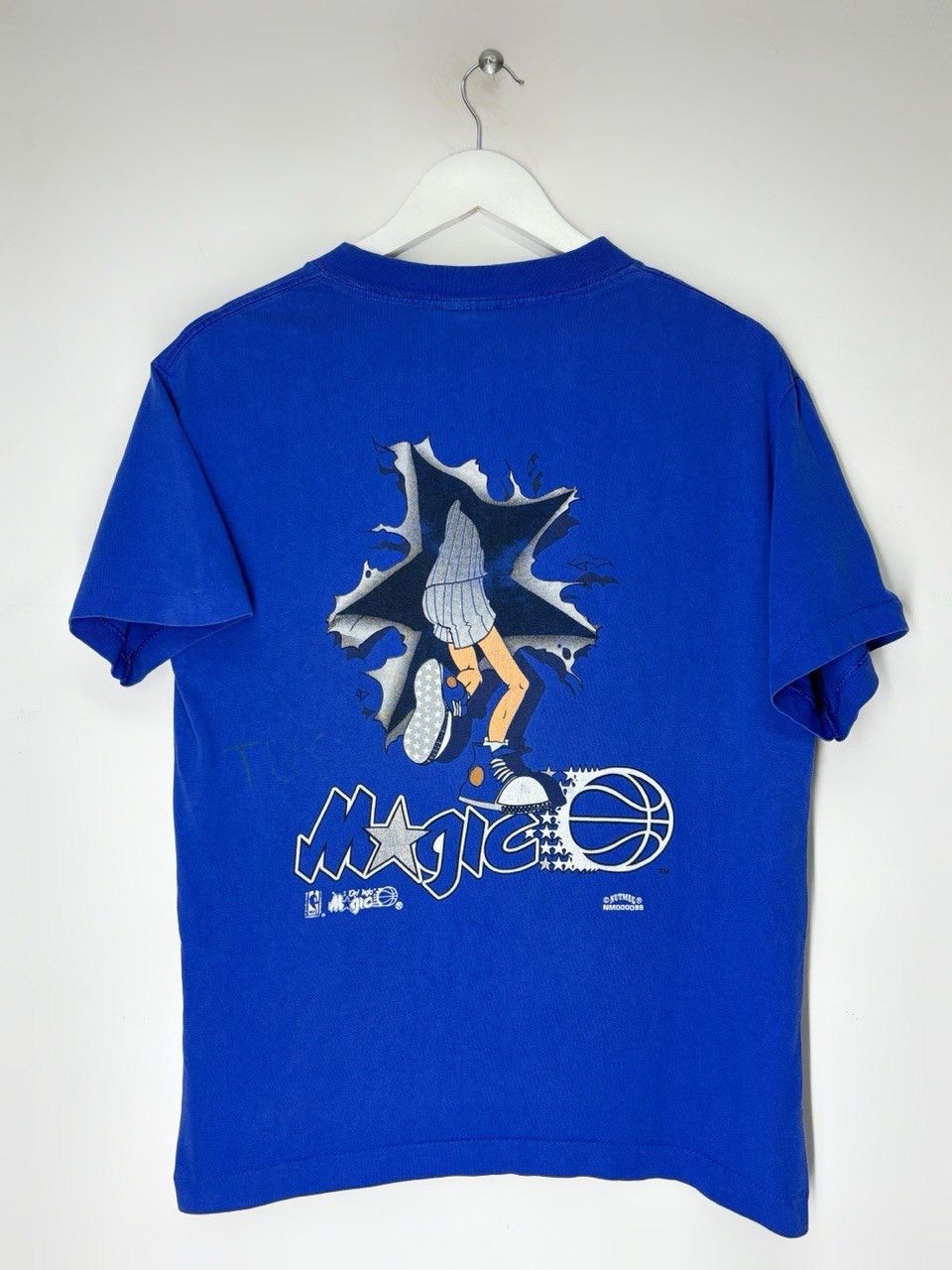 Nutmeg Vintage 90s Orlando Magic T-Shirt Wizard Mascot Graphic NBA Size US L / EU 52-54 / 3 - 2 Thumbnail