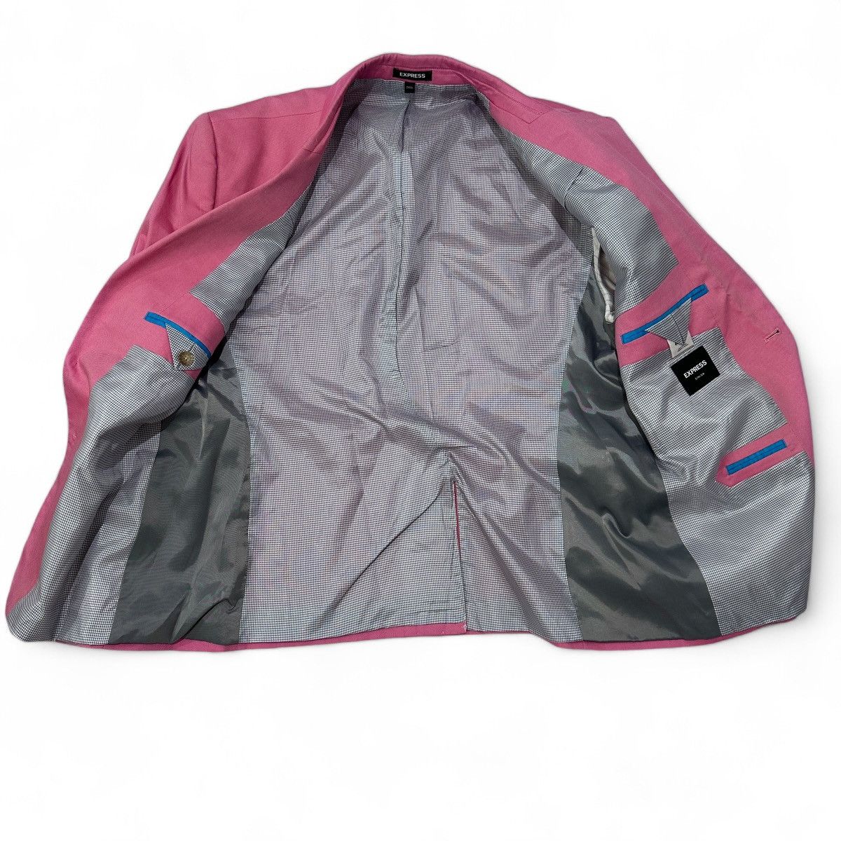 Express Express Pink Suit 44 Short Extra Slim Fit Flaw 44s 44c Size 44S - 2 Thumbnail