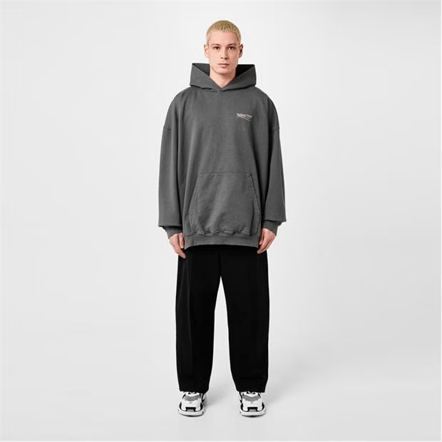 Balenciaga Logo Political Hoodie Size US L / EU 52-54 / 3 - 4 Thumbnail