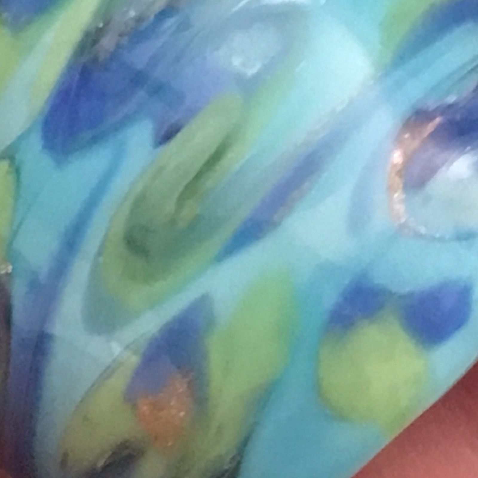 Handmade Handmade fused glass wide band ring Size ONE SIZE - 5 Thumbnail