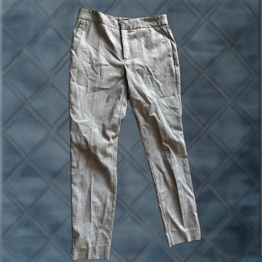 Zara ZARA Women’s Dress Pants Size 2 Gray Solid Mid Rise Stretch Size 26" / US 2 / IT 38 - 1 Thumbnail