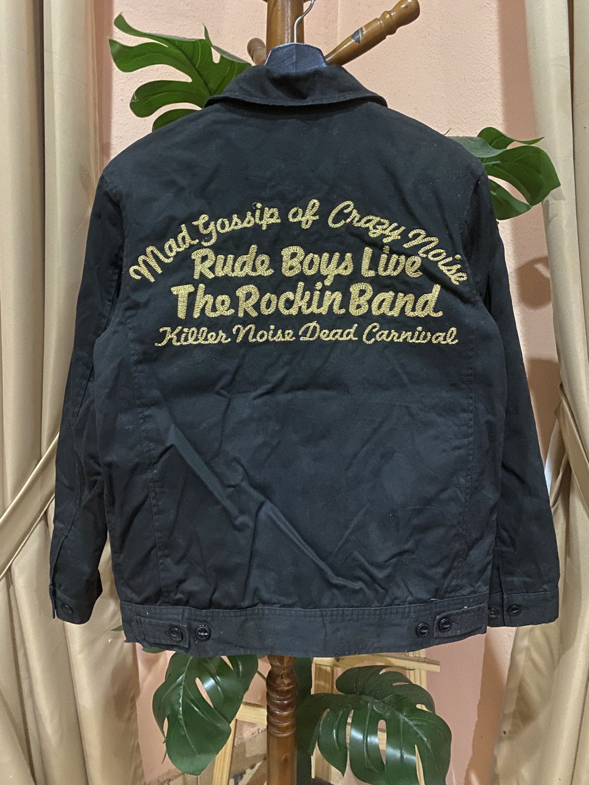 Japanese Brand ETBX Work Clothing Black Jacket – Rockin’ Rude Boys Theme Size US M / EU 48-50 / 2 - 5 Thumbnail