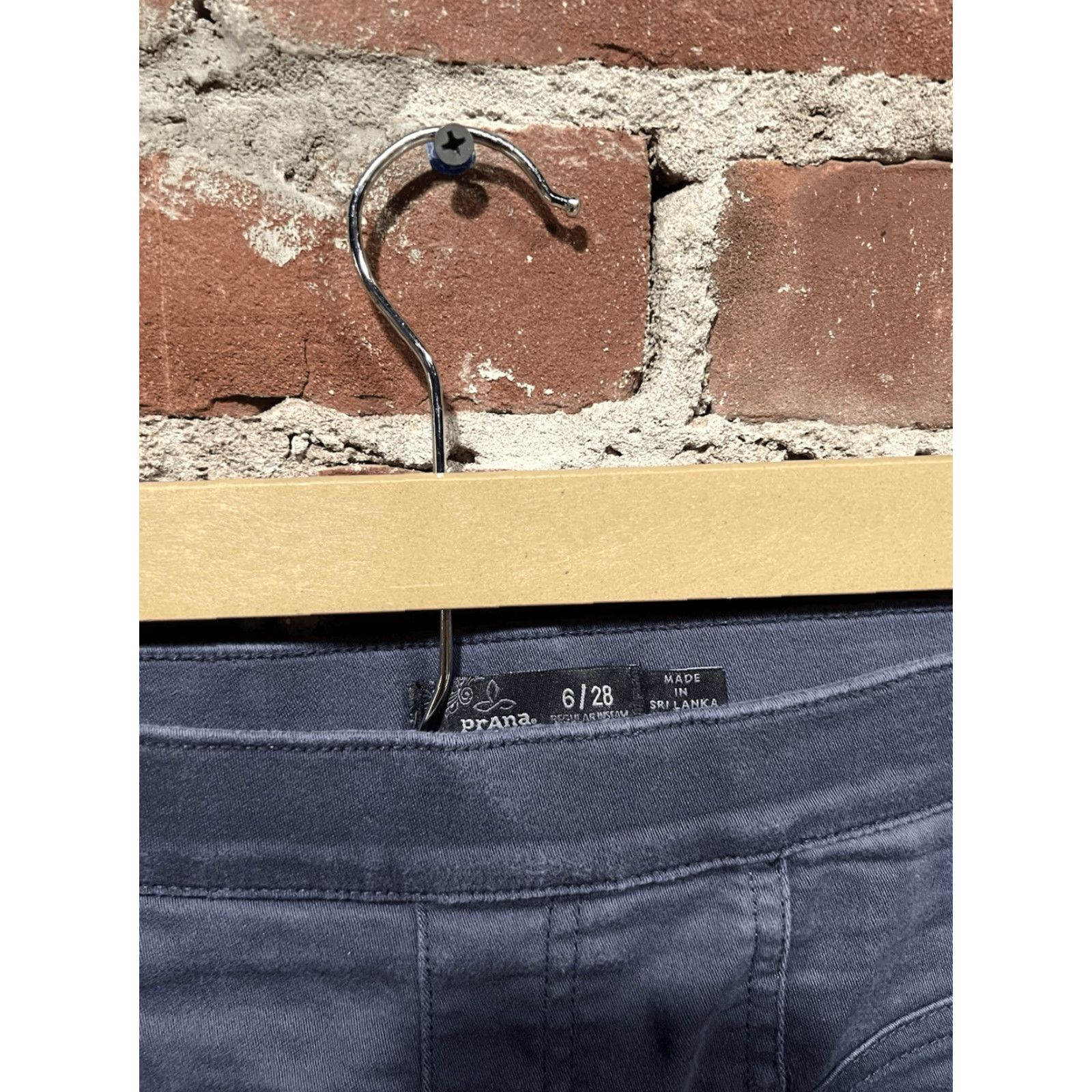 Prana VINTAGE Prana Womens Blue Pull On Outdoor Hiking Pants Tapered Size 6 Size 28" / US 6 / IT 42 - 3 Thumbnail