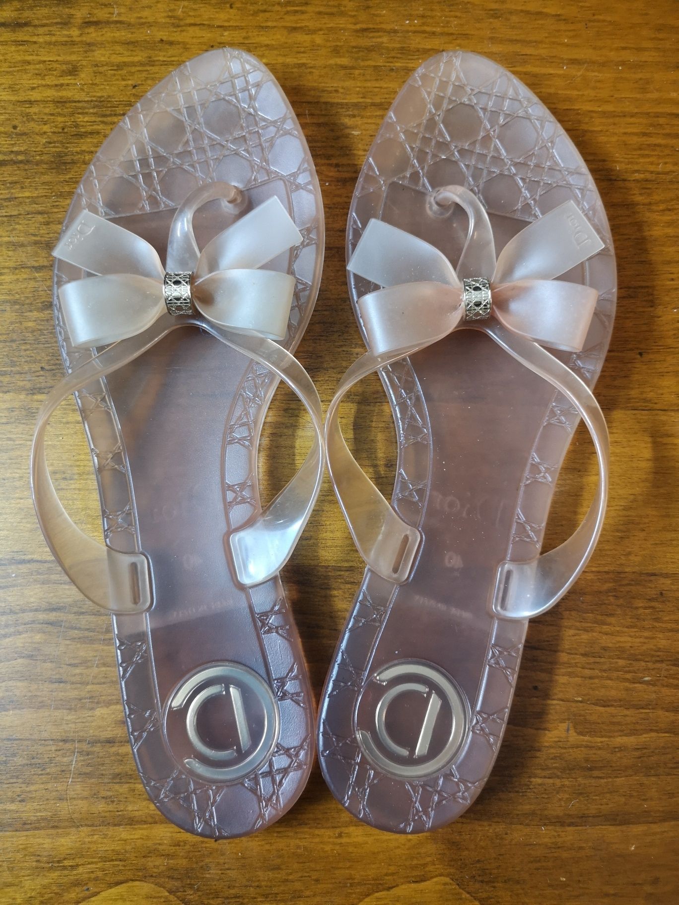 Dior Christian Dior Transparent Flip flops Size US 10 / IT 40 - 1 Thumbnail