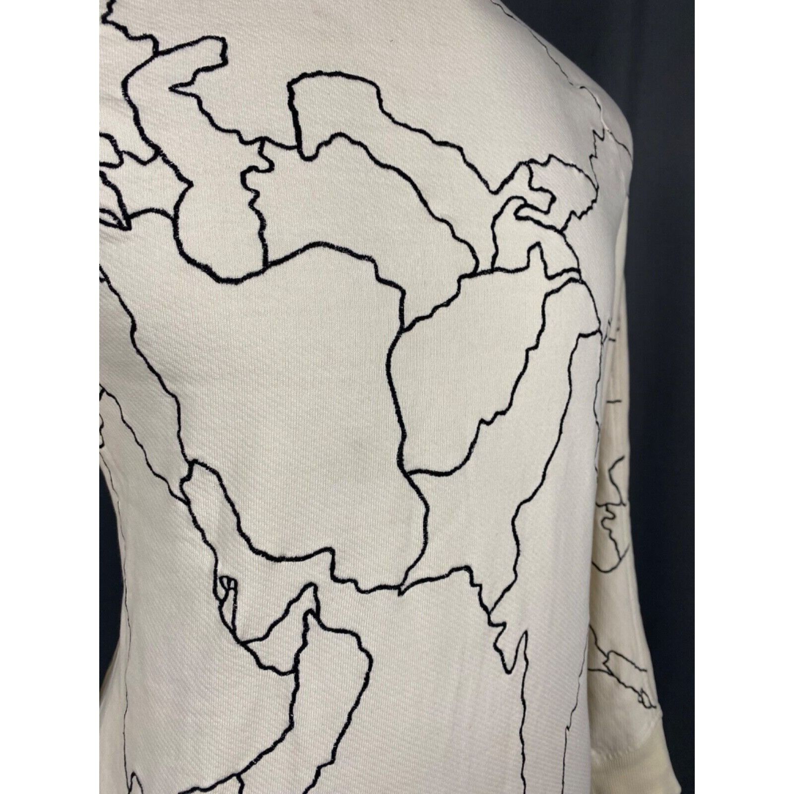 Maharishi Maharishi Map Print Sweatshirt Men's White Crewneck Sweater Size US S / EU 44-46 / 1 - 7 Thumbnail