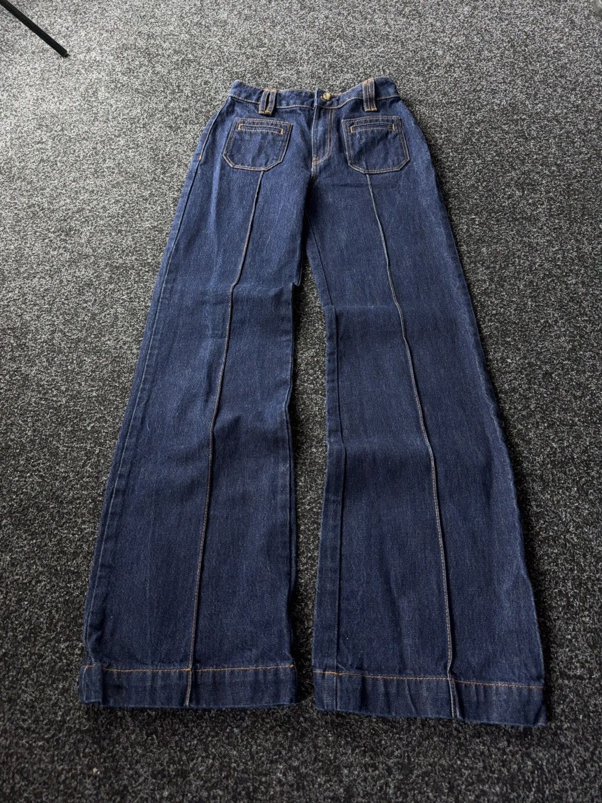 Sezane Luxury Designer 00s Retro Sezane Flared denim pants jeans Size 26" / US 2 / IT 38 - 1 Thumbnail