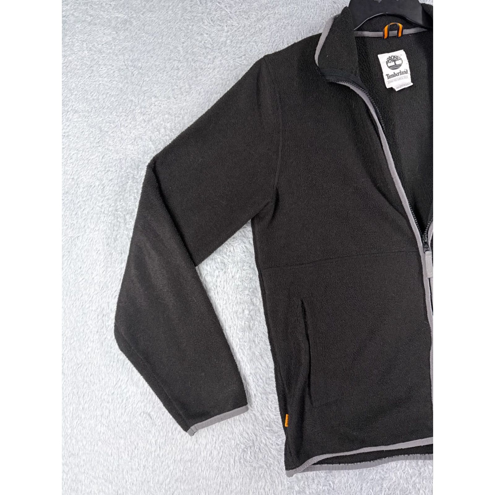 Timberland Timberland Jacket Women Medium Black Full Zip Fleece Pockets Mock Neck READ ME Size M / US 6-8 / IT 42-44 - 3 Thumbnail