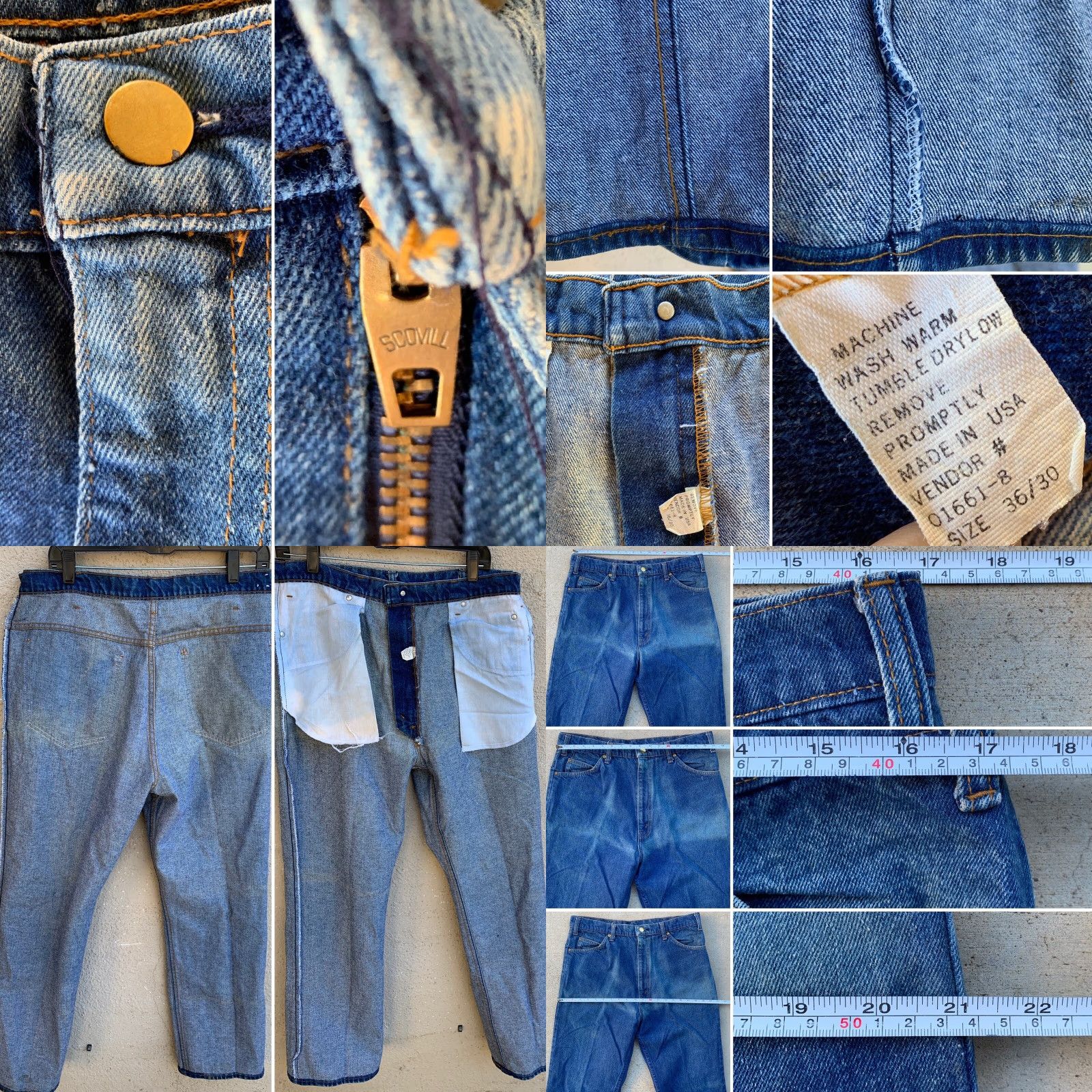 Vintage VINTAGE Unbranded Jeans Rockabilly 5 Pocket Denim USA Scovill Zipper 36 Waist 30 Inseam 31 Rise High Men Size US 36 / EU 52 - 8 Thumbnail