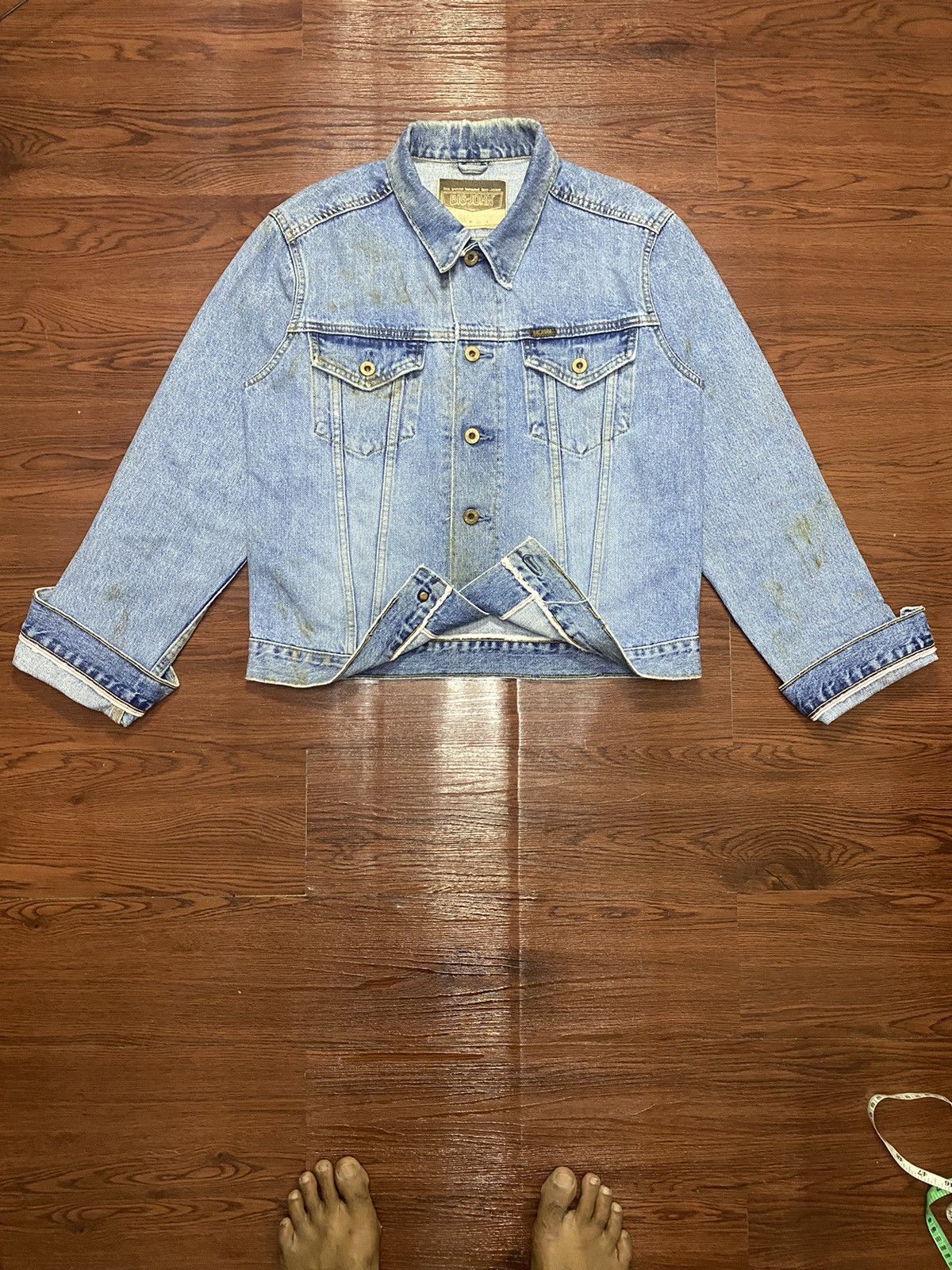 Vintage Big John 1980s Selvedge Grunge Denim Jacket Jeans