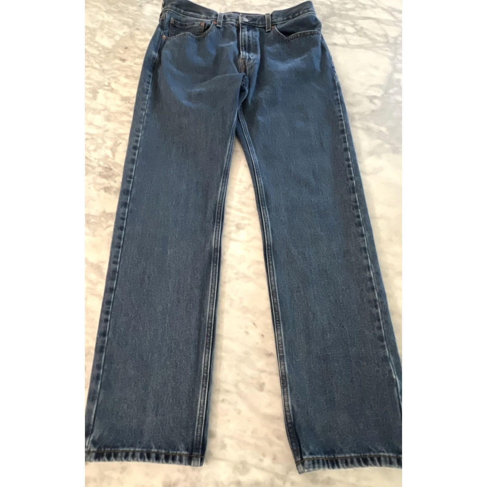 Levi's Levi’S Jeans Mens 34x32 Blue Denim Zipper Pockets Size US 34 / EU 50 - 2 Thumbnail