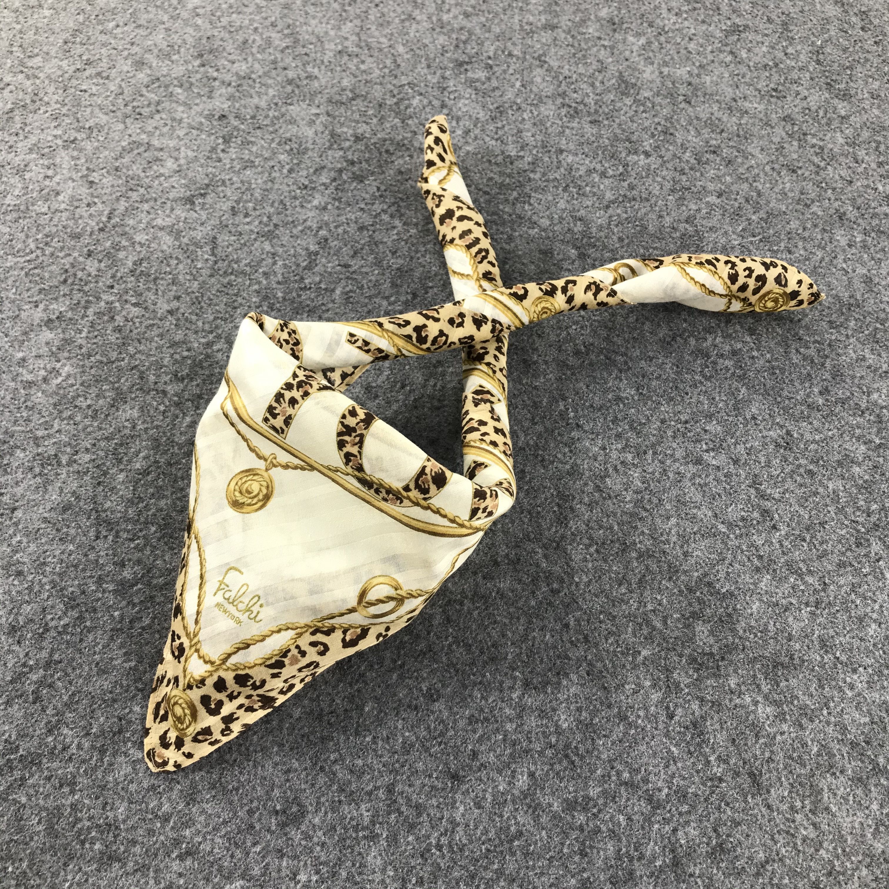 Vintage Falchi New York Handkerchief Neckerchief Bandana H272 Size ONE SIZE - 3 Thumbnail