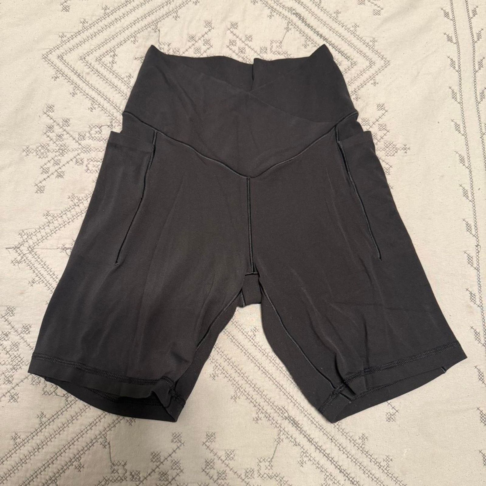 Other Black sporty biker shorts with pockets size L Size 32" / US 10 / IT 46 - 1 Thumbnail