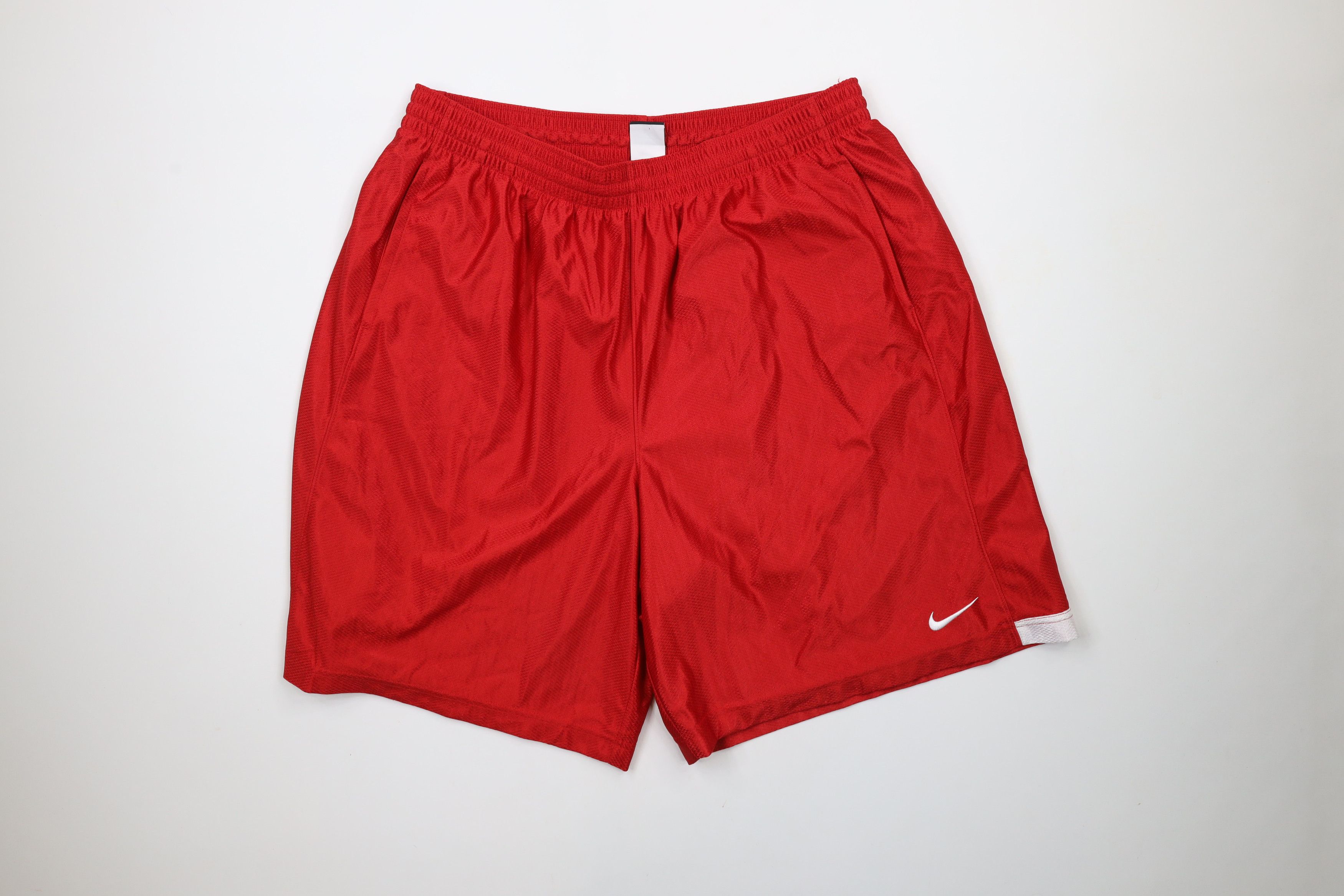 Nike × Vintage Vintage Nike Scott Mini Swoosh Gym Basketball Shorts Red Size US 40 / EU 56 - 1 Thumbnail