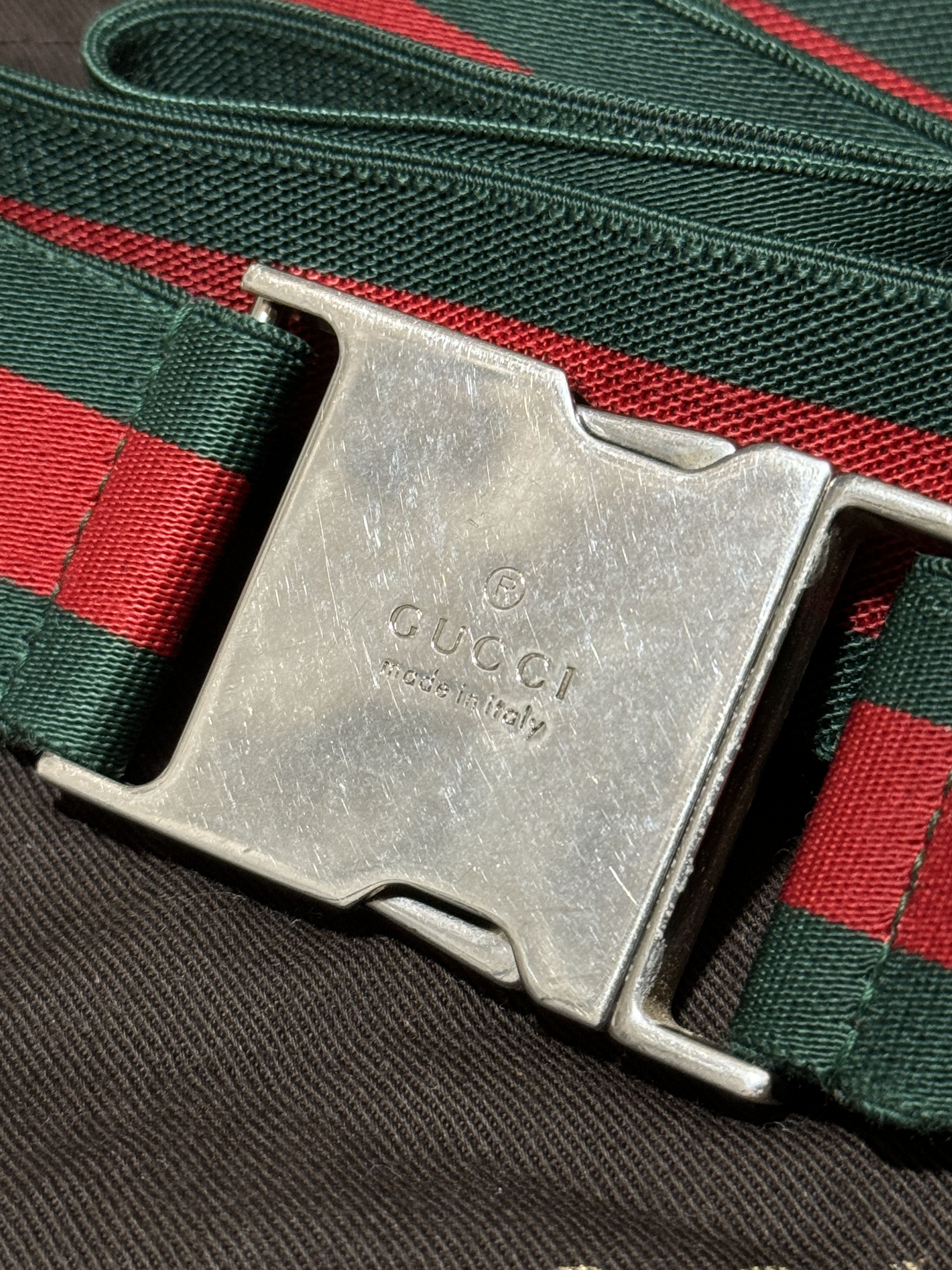 Gucci Gucci web stripe belt Size ONE SIZE - 2 Thumbnail