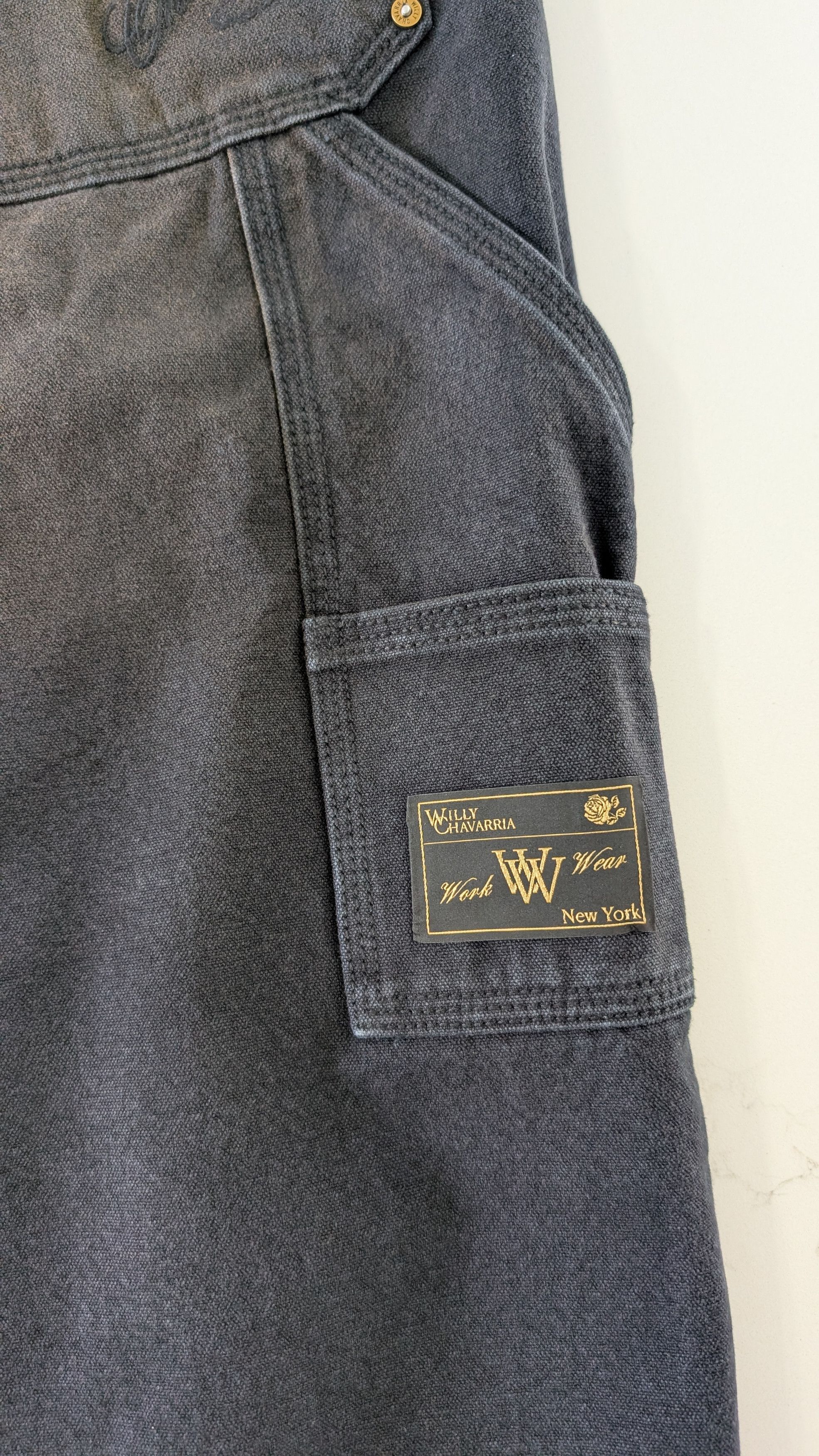 Willy Chavarria Willy Chavarria Black Workwear Toluca Pant Small Size US 38 / EU 54 - 3 Thumbnail