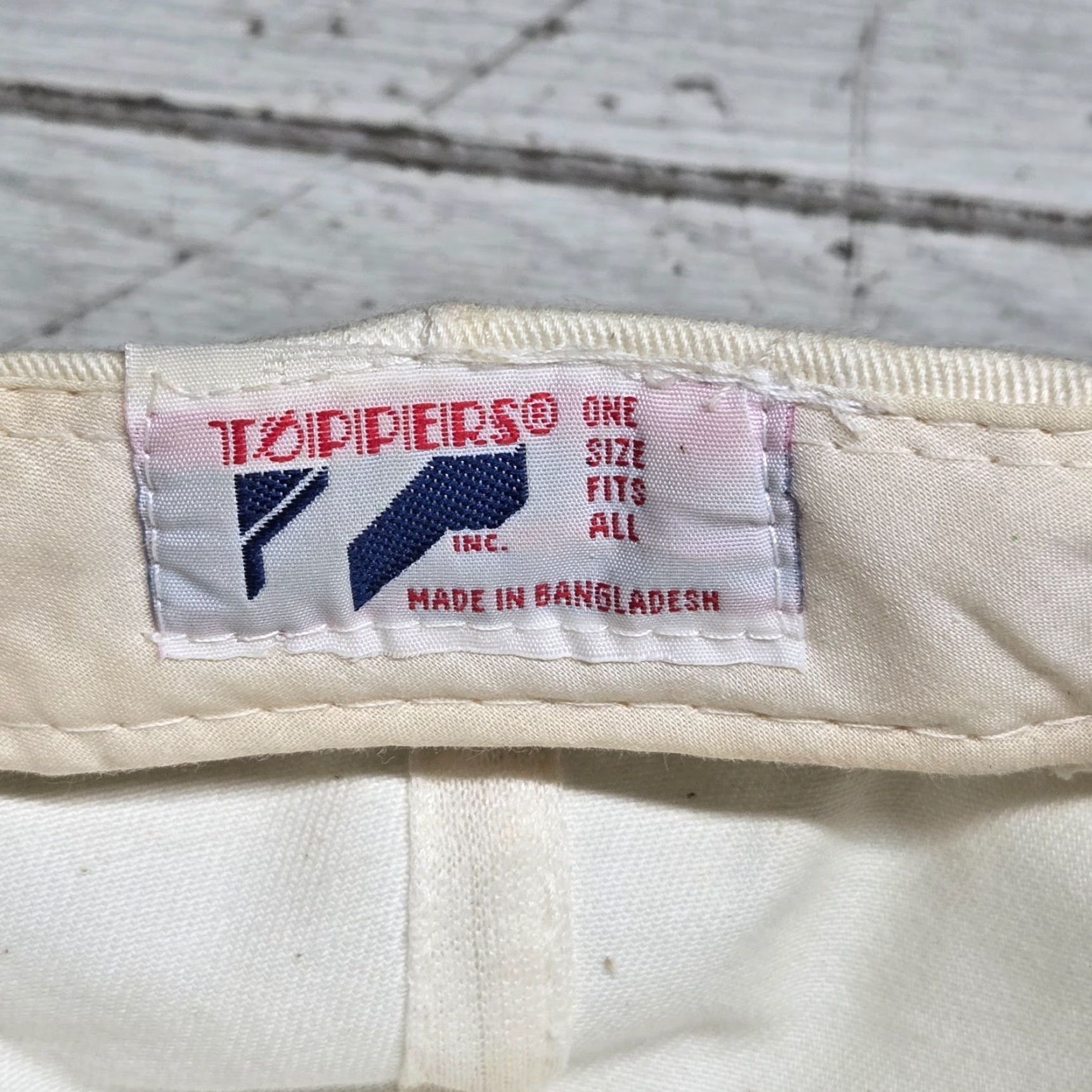 Vintage VINTAGE Hat Bowles Stanley General Contractors Snapback Cap Adults One Size White Polyester Knit Adjustable Cap Men Size ONE SIZE - 6 Thumbnail