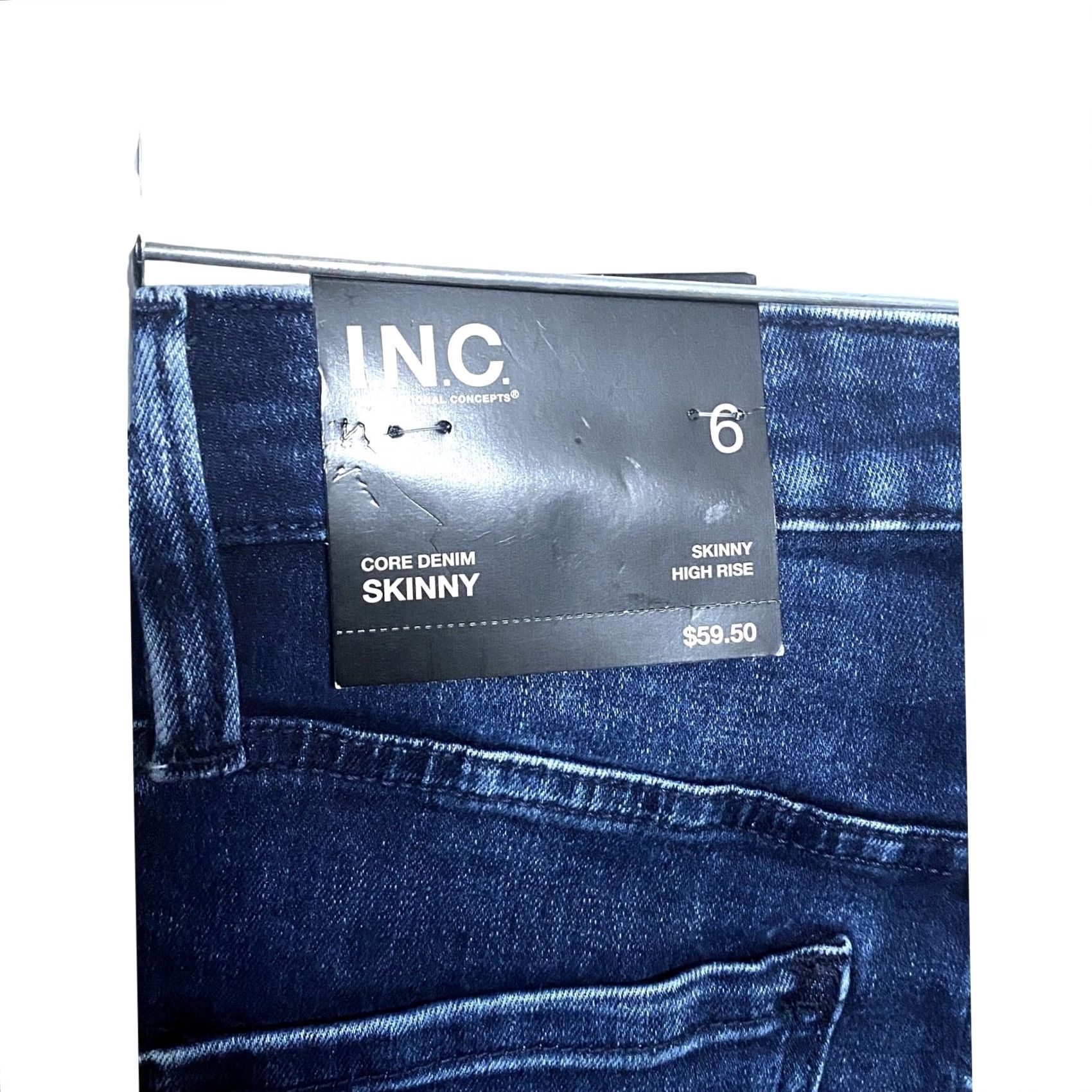 Vintage VINTAGE INC Denim High Rise Skinny Jeans Womens 6 Stretch Jeans Dark Indigo NWT Size 28" / US 6 / IT 42 - 5 Thumbnail