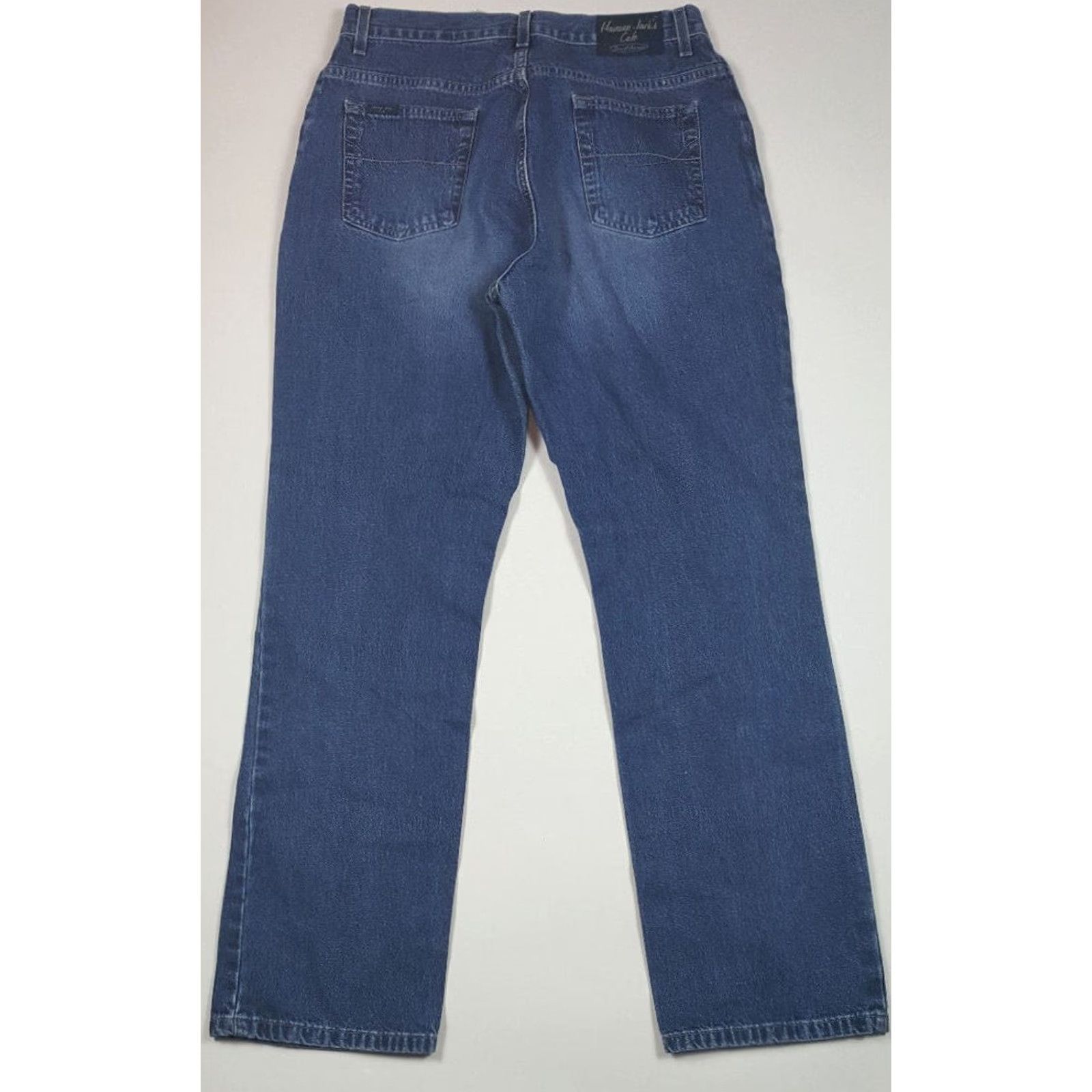Denime VINTAGE Havana Jack's Cafe Jeans Mom Blue 12 Denim 90s Retro Womens Classic Rise Medium Wash Regular Zip Pants Size 34" / US 12 / IT 48 - 3 Thumbnail