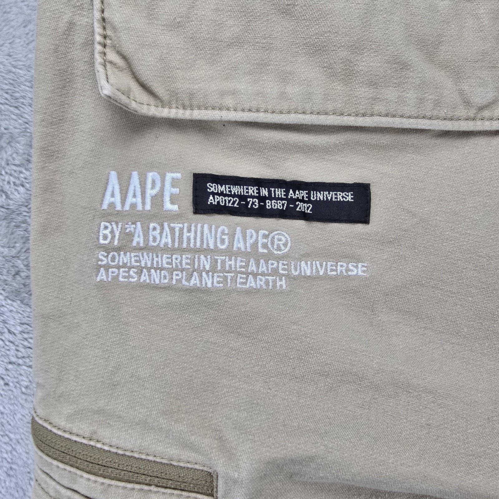 Aape AAPE by Bathing Ape Bape Jogger Cargo Pants Mens Large Beige Size US 34 / EU 50 - 10 Thumbnail