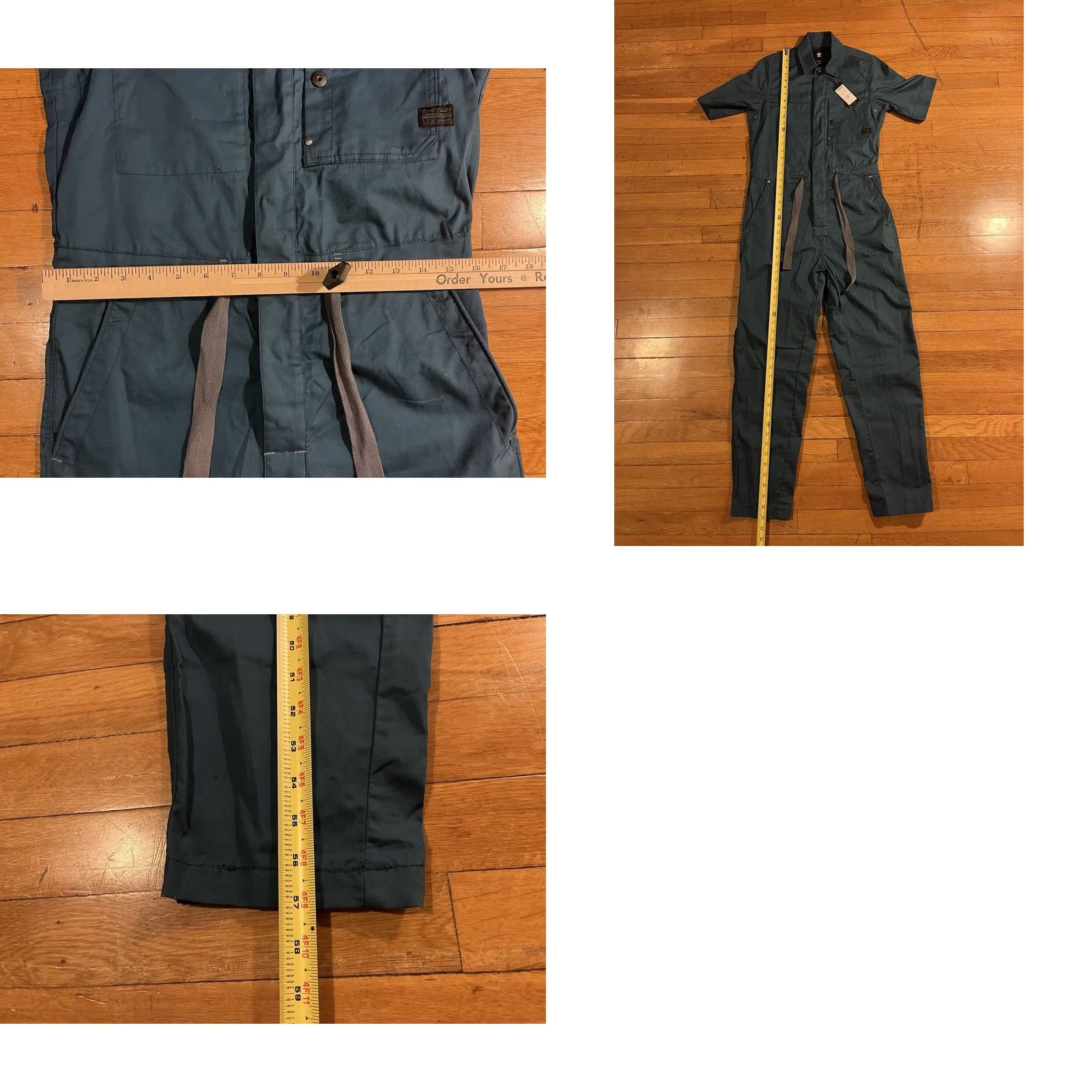 G-Star G Star Raw Twill Army Jumpsuit Women's Small Nitro Blue Shirt? Size 28" / US 6 / IT 42 - 10 Thumbnail