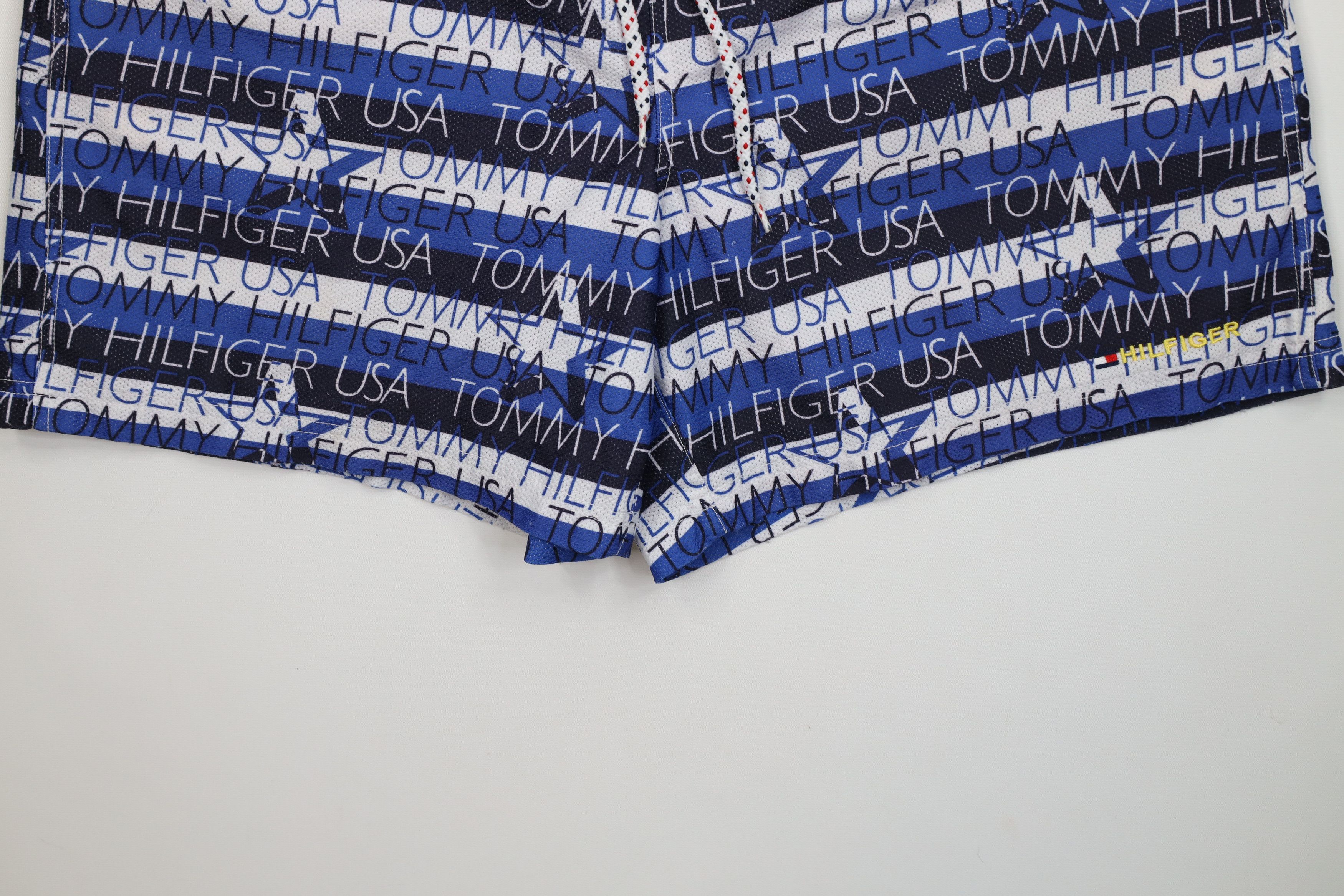 Tommy Hilfiger Vintage 90s Tommy Hilfiger Stars Striped Lined Shorts Trunks Size US 38 / EU 54 - 4 Thumbnail