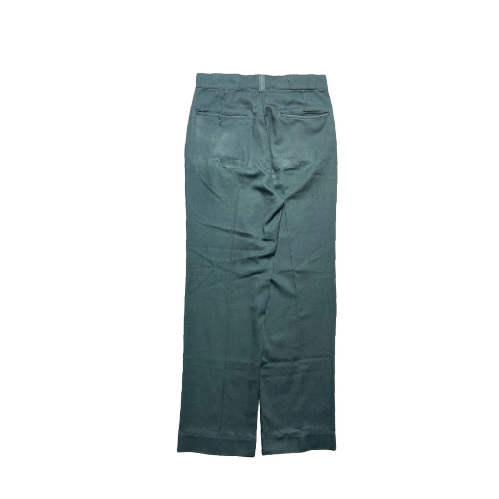 Vintage VINTAGE 70s chino work pants permanent press workwear green twill talon 29x30 Men Pants Green Chino 70s Workwear Mens Size US 29 - 1 Thumbnail