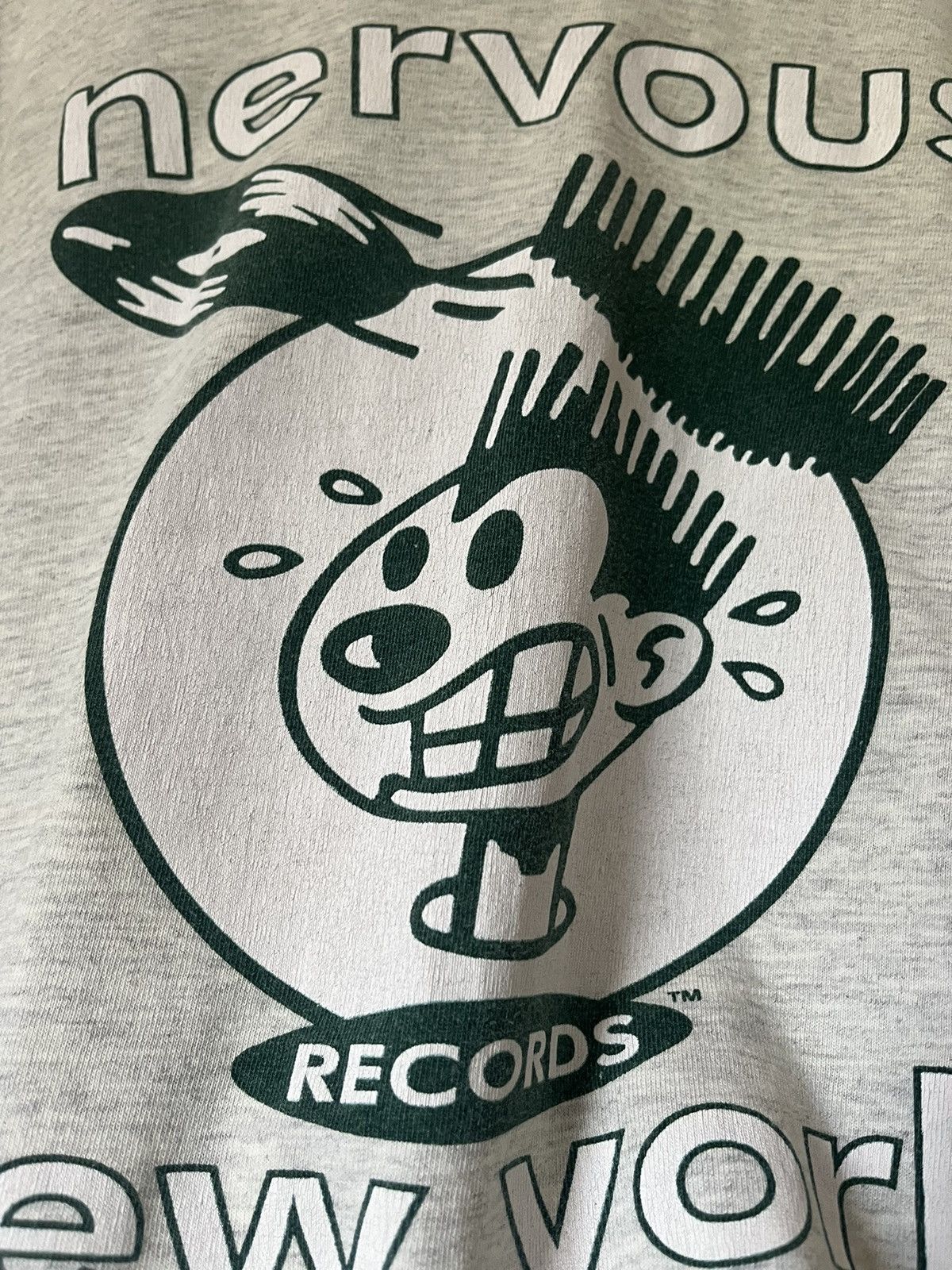 Band Tees × Vintage 1990s Nervous Records Label Promo Tee Size US XL / EU 56 / 4 - 8 Thumbnail