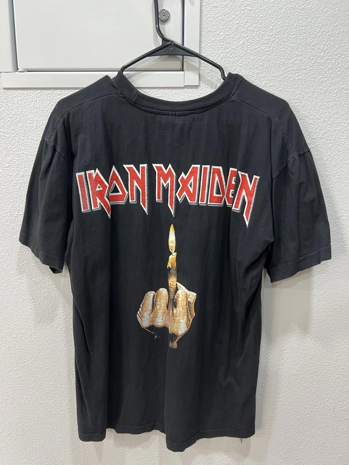 Iron Maiden 90s Iron Maiden Euro Parking Lot Bootleg Tee Size US XL / EU 56 / 4 - 3 Thumbnail