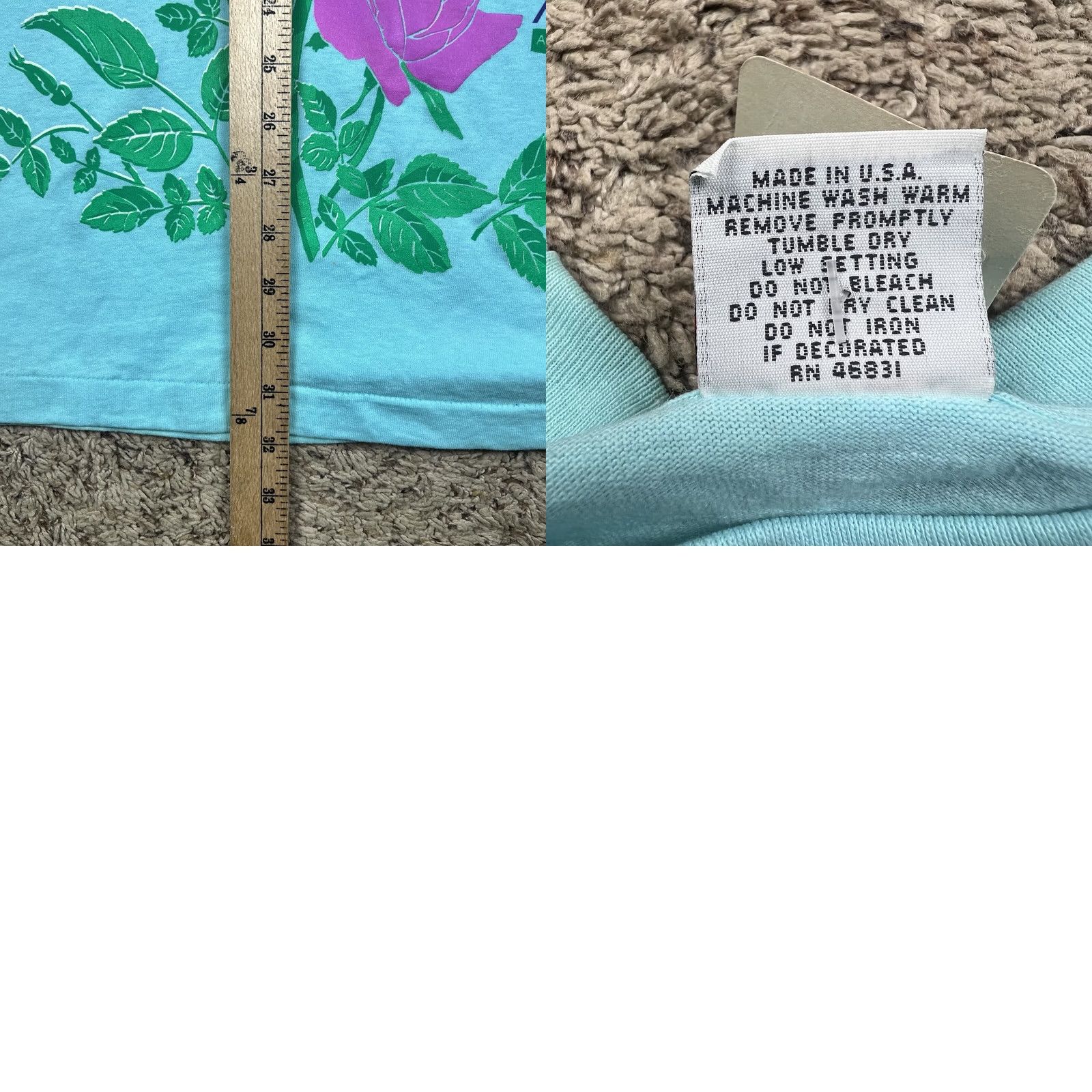 Vintage VINTAGE AmeriFlora’92 Rose Graphic Single Stitch T-Shirt XL Blue Unisex Adults 90s Floral Size US XL / EU 56 / 4 - 9 Thumbnail