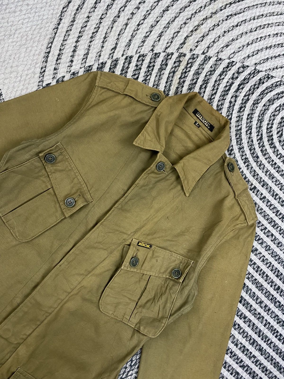 Vintage 🔥RARE VINTGE BISON WWII M42 PARATROOP JUMP JACKET Size US M / EU 48-50 / 2 - 7 Thumbnail