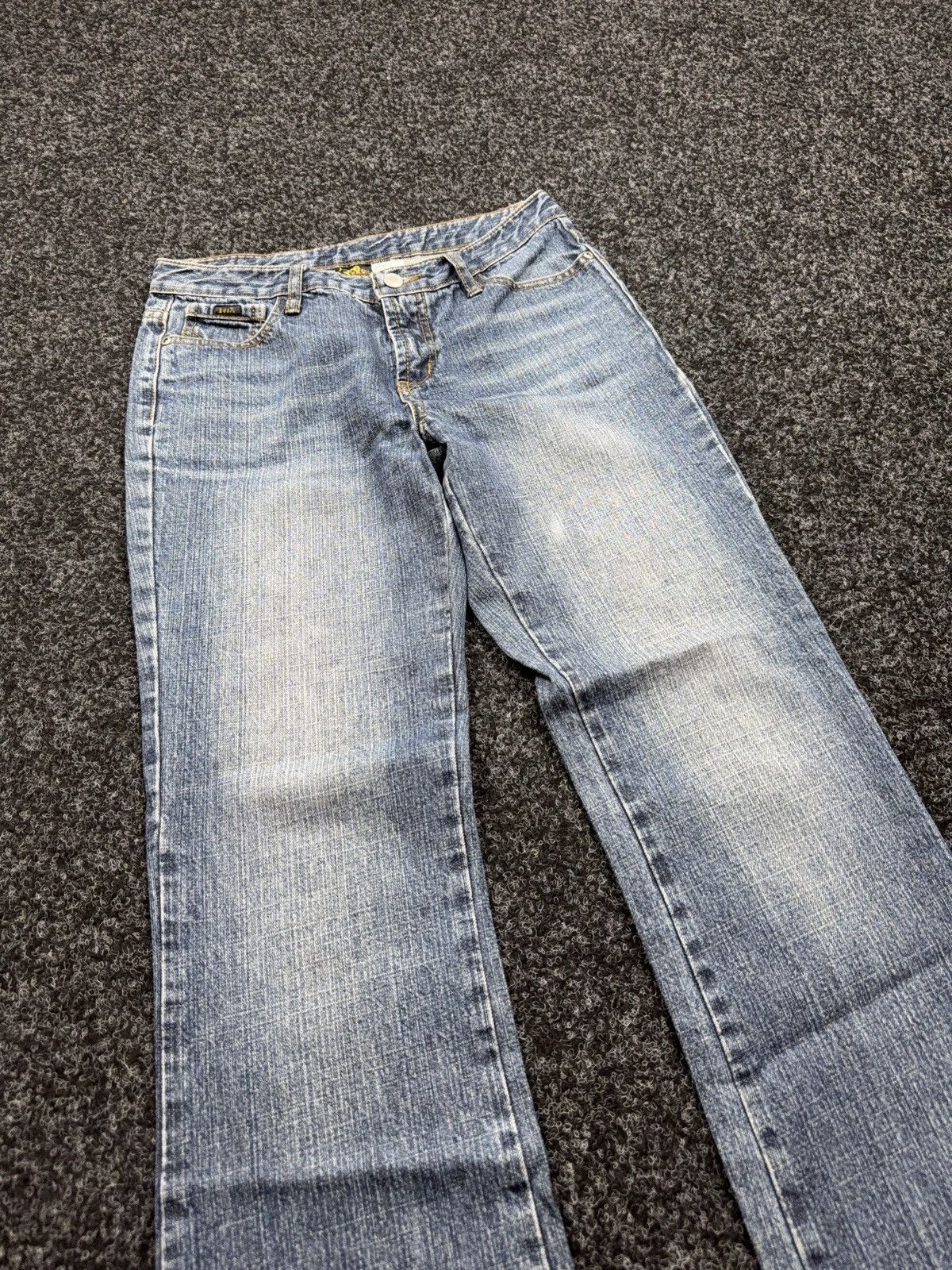 Lee Archive 90s Retro Lee Japan Y2K Flare Denim Jeans Low Rise Size 28" / US 6 / IT 42 - 4 Thumbnail