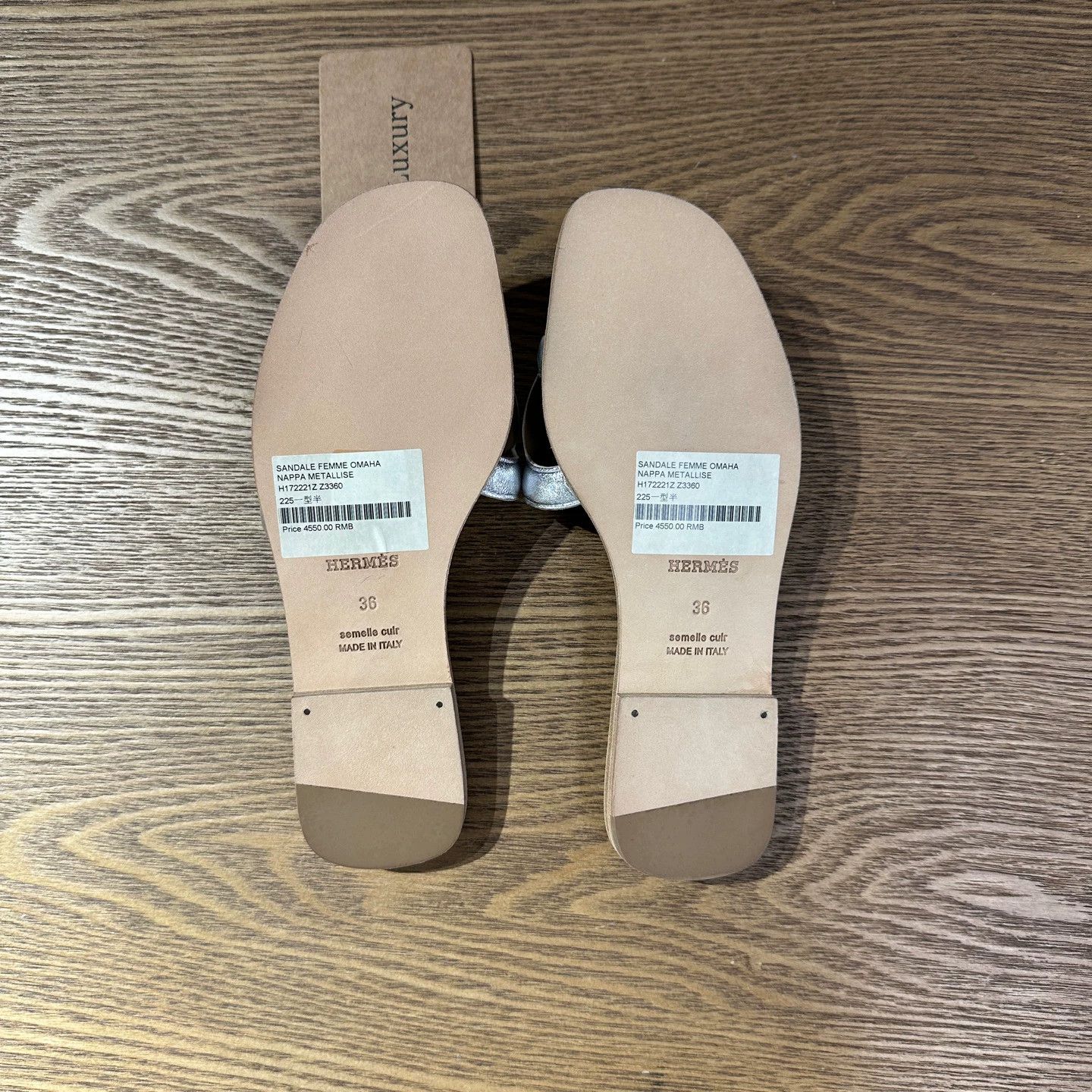 Hermes Hermes May317 Pigalle Slipper Silver Unused Size 36 Size US 5.5 / IT 35.5 - 6 Thumbnail