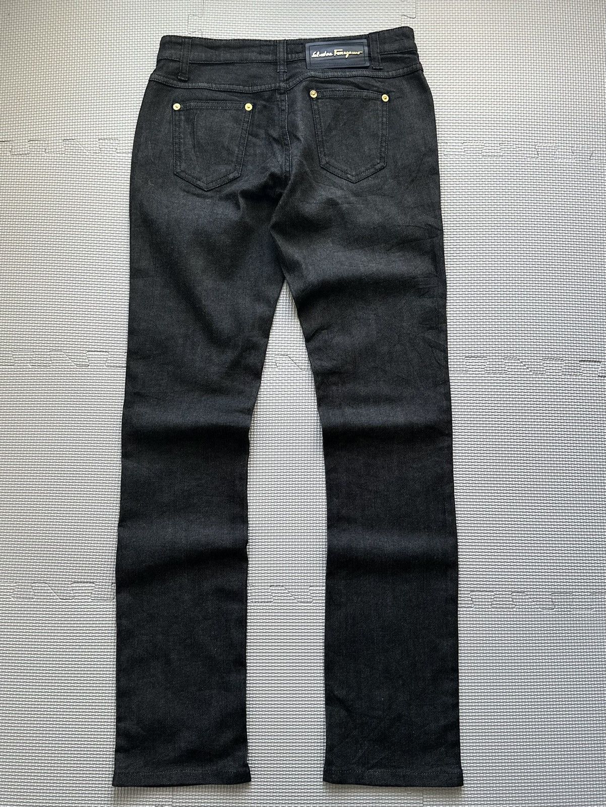 Salvatore Ferragamo Salvatore Ferragamo Slim Fit Black Jeans Size 28" / US 6 / IT 42 - 8 Thumbnail