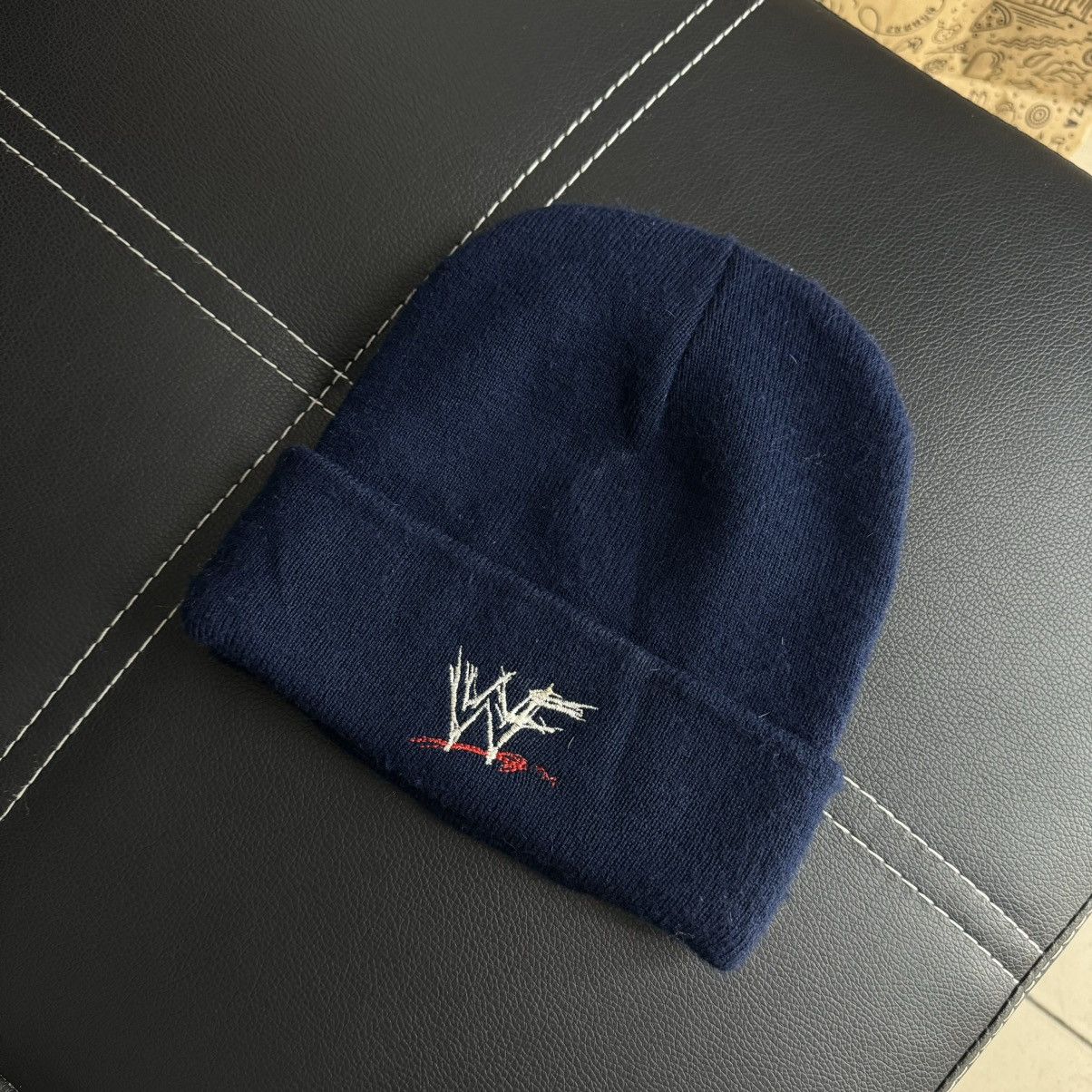 WWE Vintage 2001 The Rock WWF Beanie Hat Size ONE SIZE - 2 Thumbnail