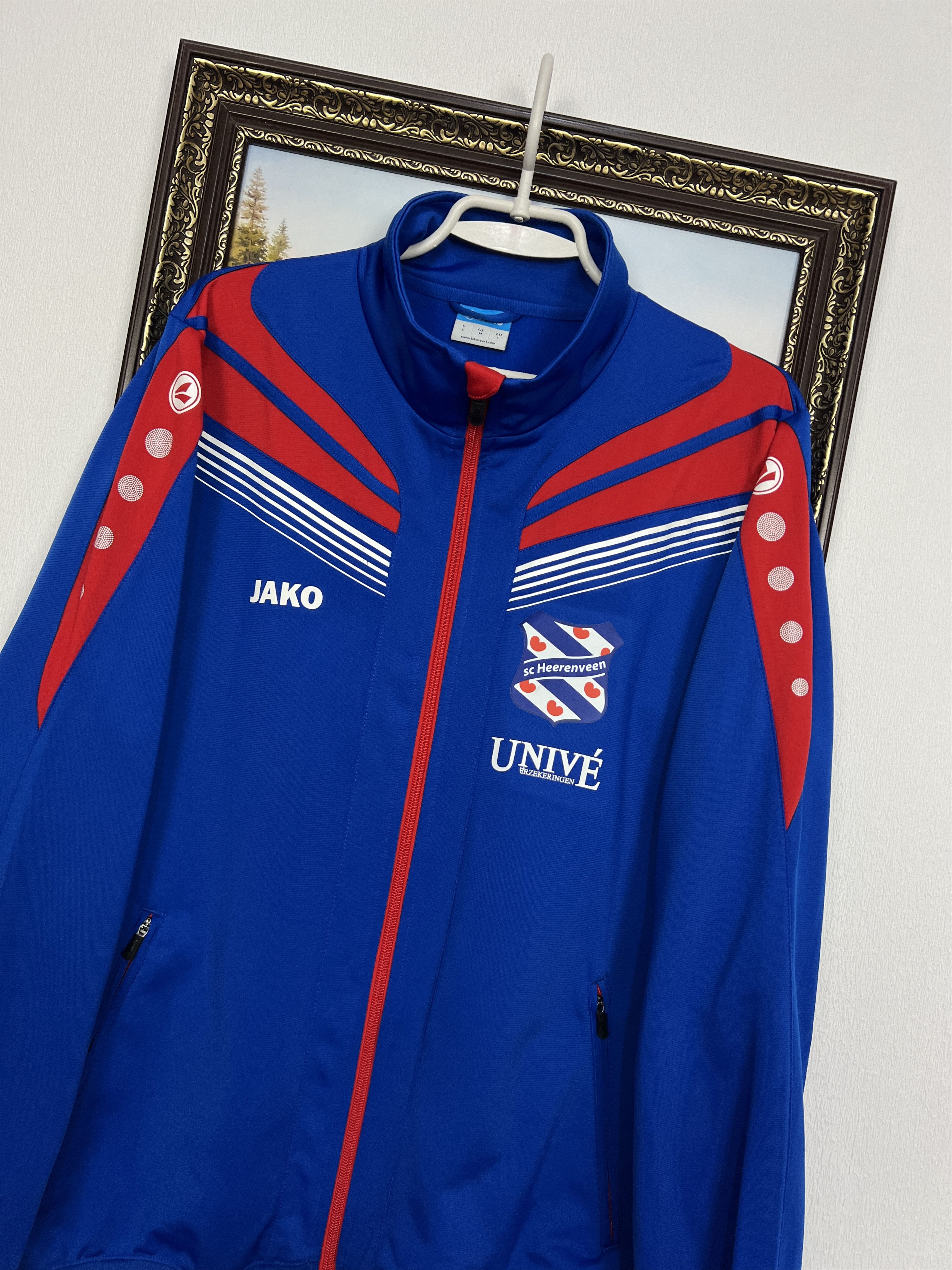 Vintage Jako SC Heerenveen Football Jacket Soccer Track Top Zip Rare Size US M / EU 48-50 / 2 - 3 Thumbnail