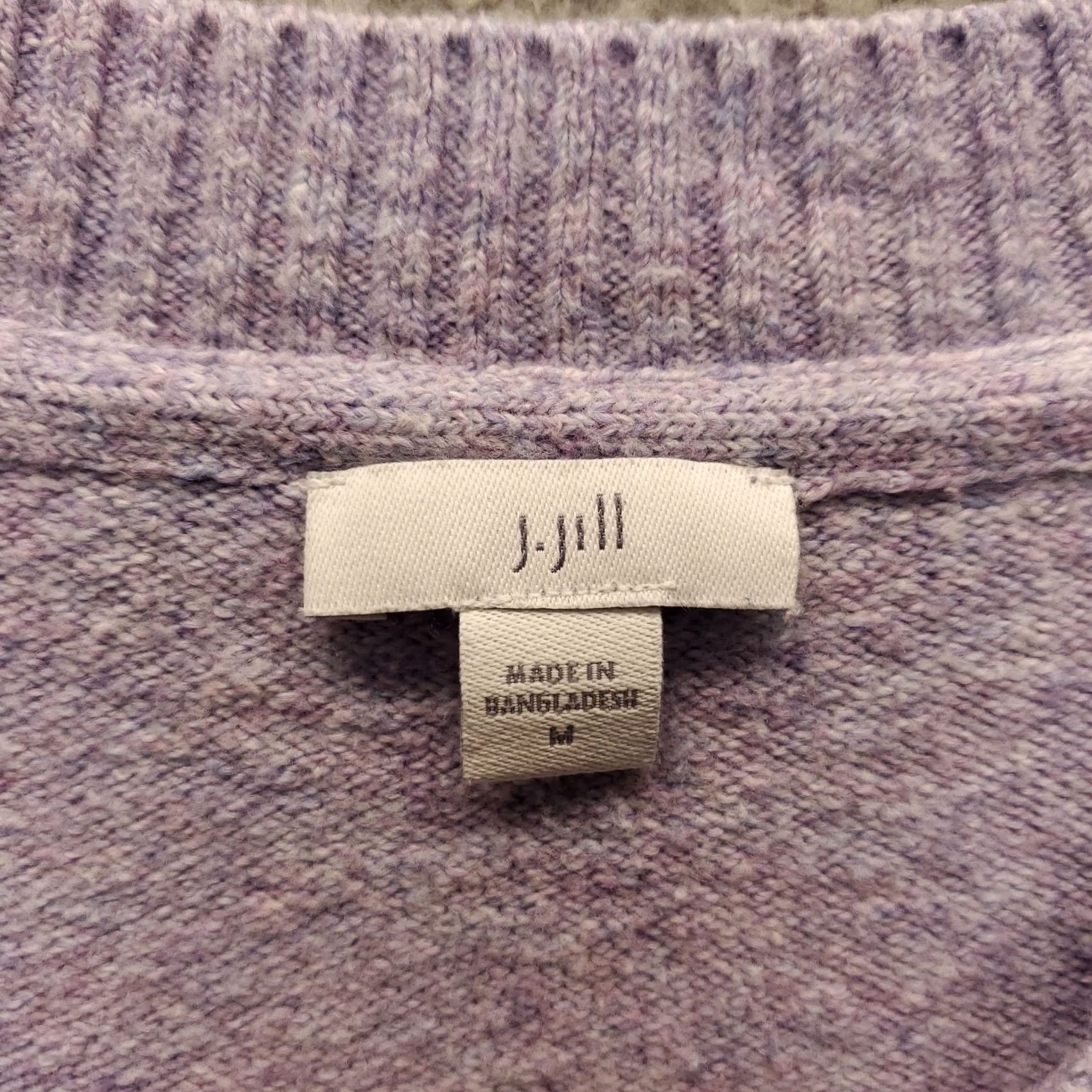 J. Jill J. Jill Sweater Womens Size M Purple Knit Oversized Crew Neck Pullover Size M / US 6-8 / IT 42-44 - 5 Thumbnail