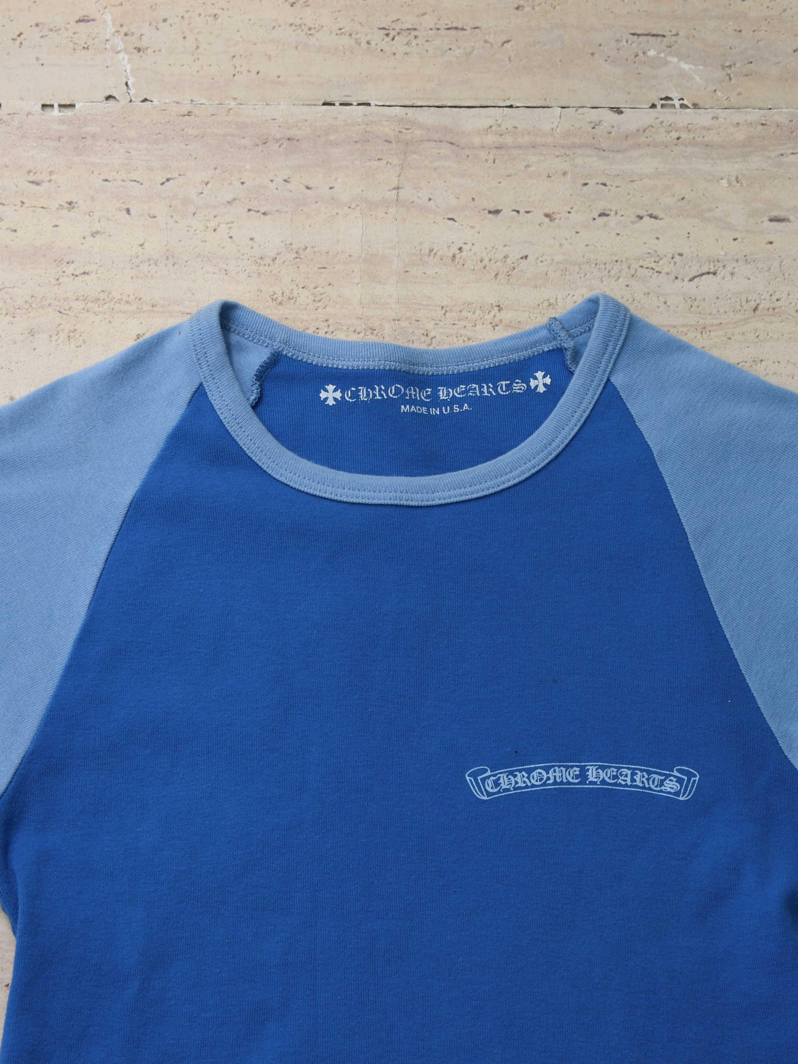 Chrome Hearts CHROME HEARTS Scroll T-shirt BLUE Size US M / EU 48-50 / 2 - 4 Thumbnail