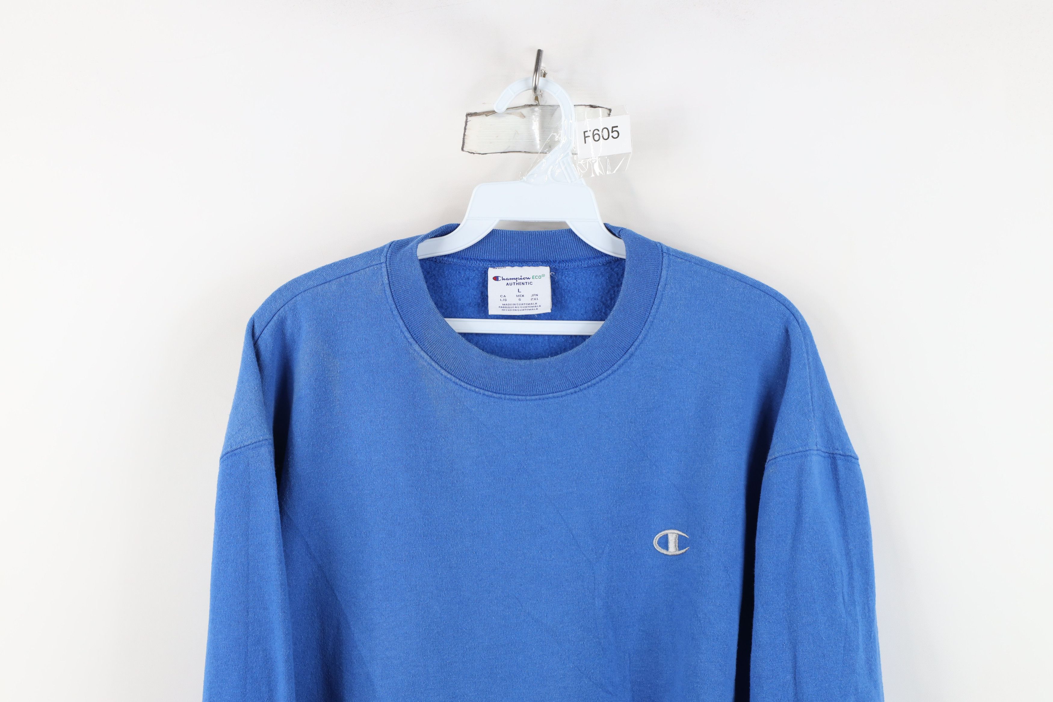 Champion Vintage Champion Classic Logo Crewneck Sweatshirt Blue Size US L / EU 52-54 / 3 - 2 Thumbnail