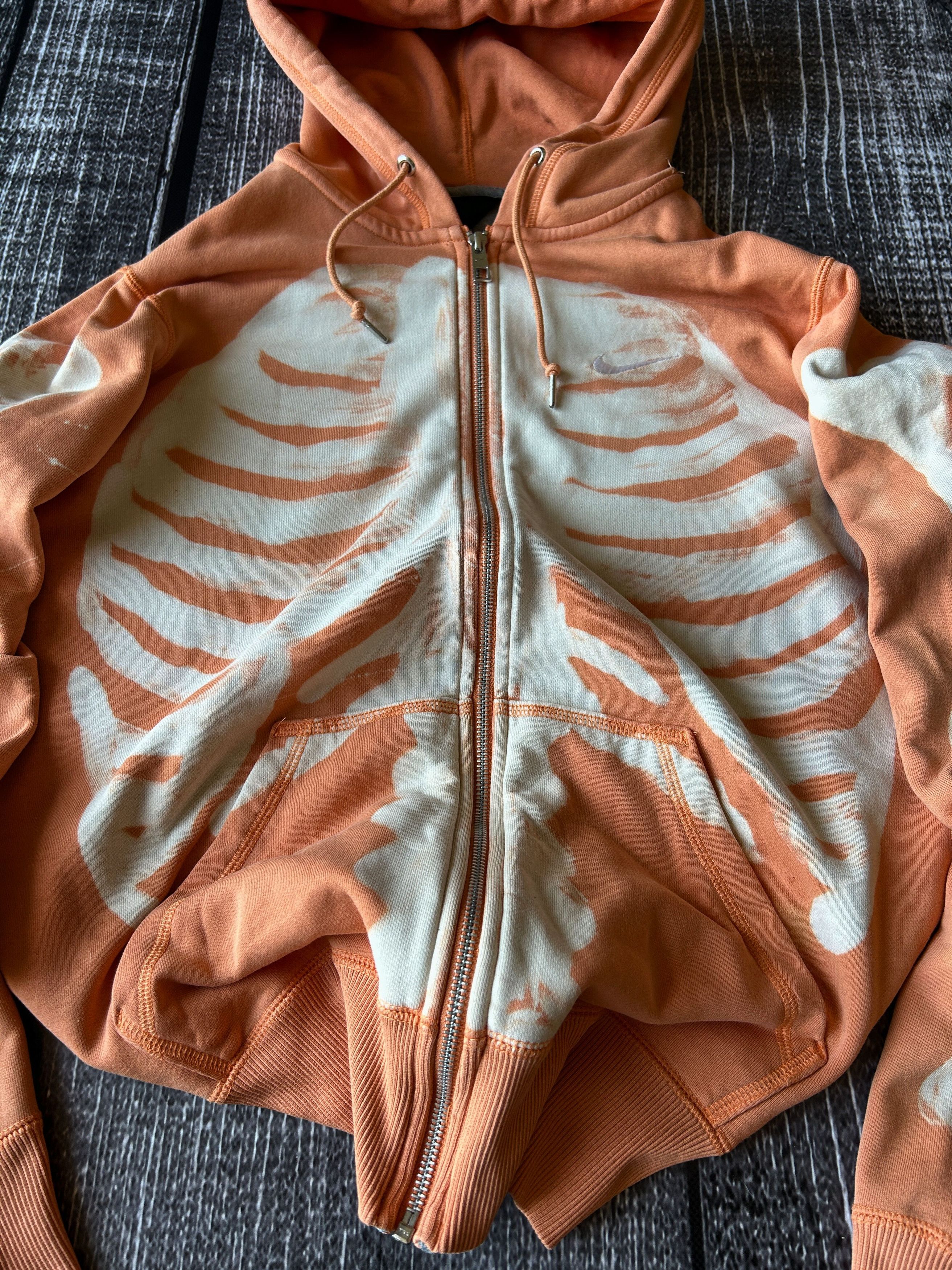 Nike × Vintage Vintage Japanese Kapital Style Nike Skeleton Hoodie 90s Size US L / EU 52-54 / 3 - 4 Thumbnail
